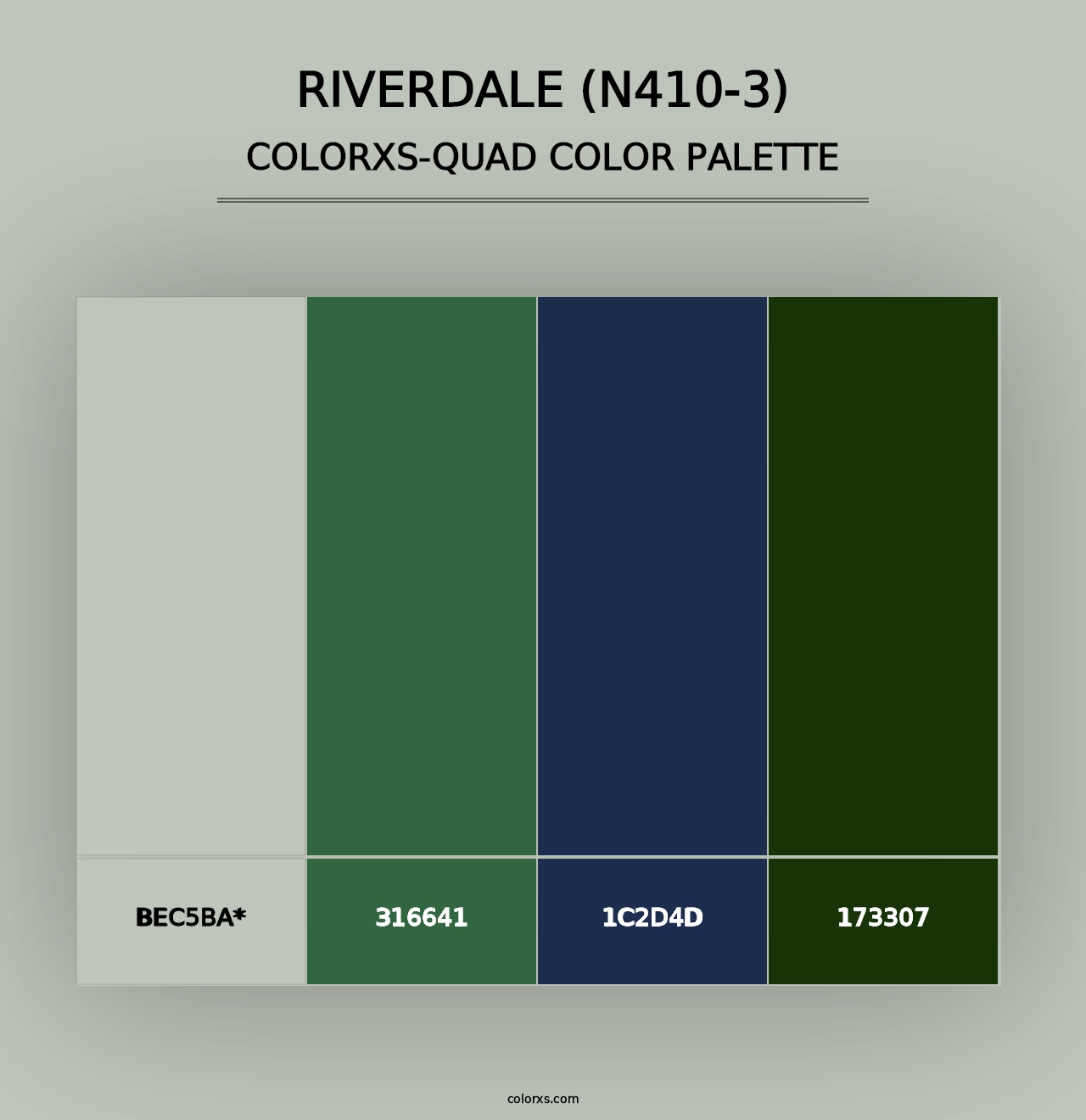 Riverdale (N410-3) - Colorxs Quad Palette