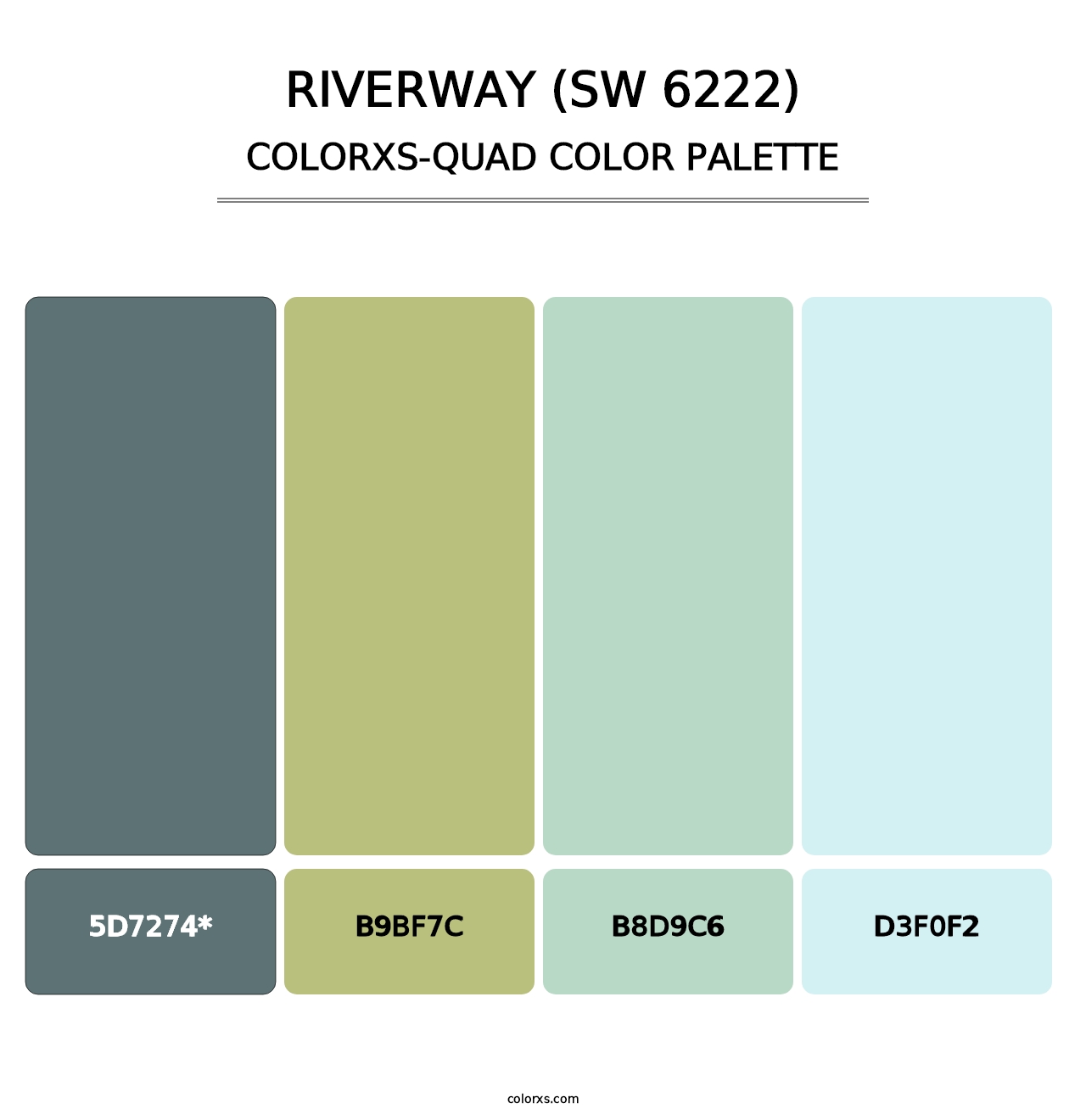 Riverway (SW 6222) - Colorxs Quad Palette