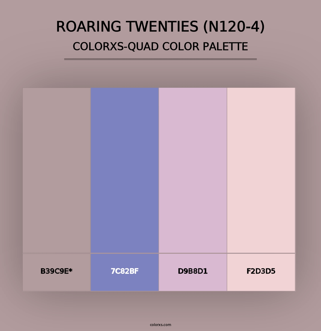 Roaring Twenties (N120-4) - Colorxs Quad Palette