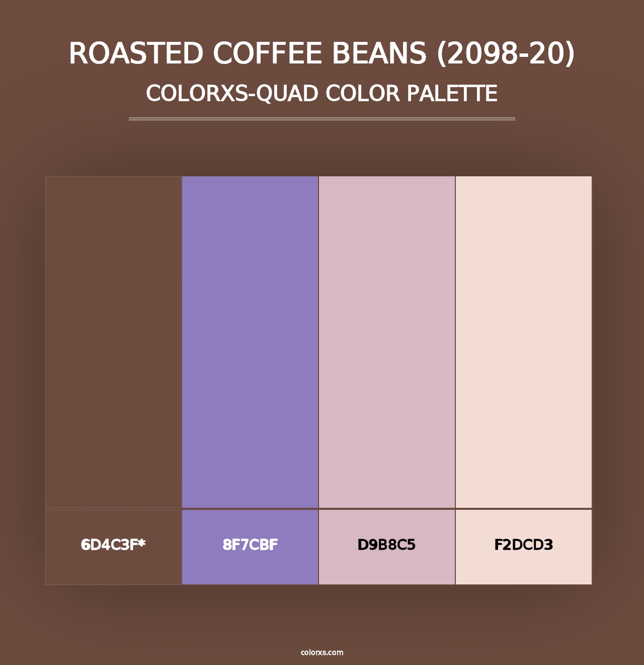 Roasted Coffee Beans (2098-20) - Colorxs Quad Palette