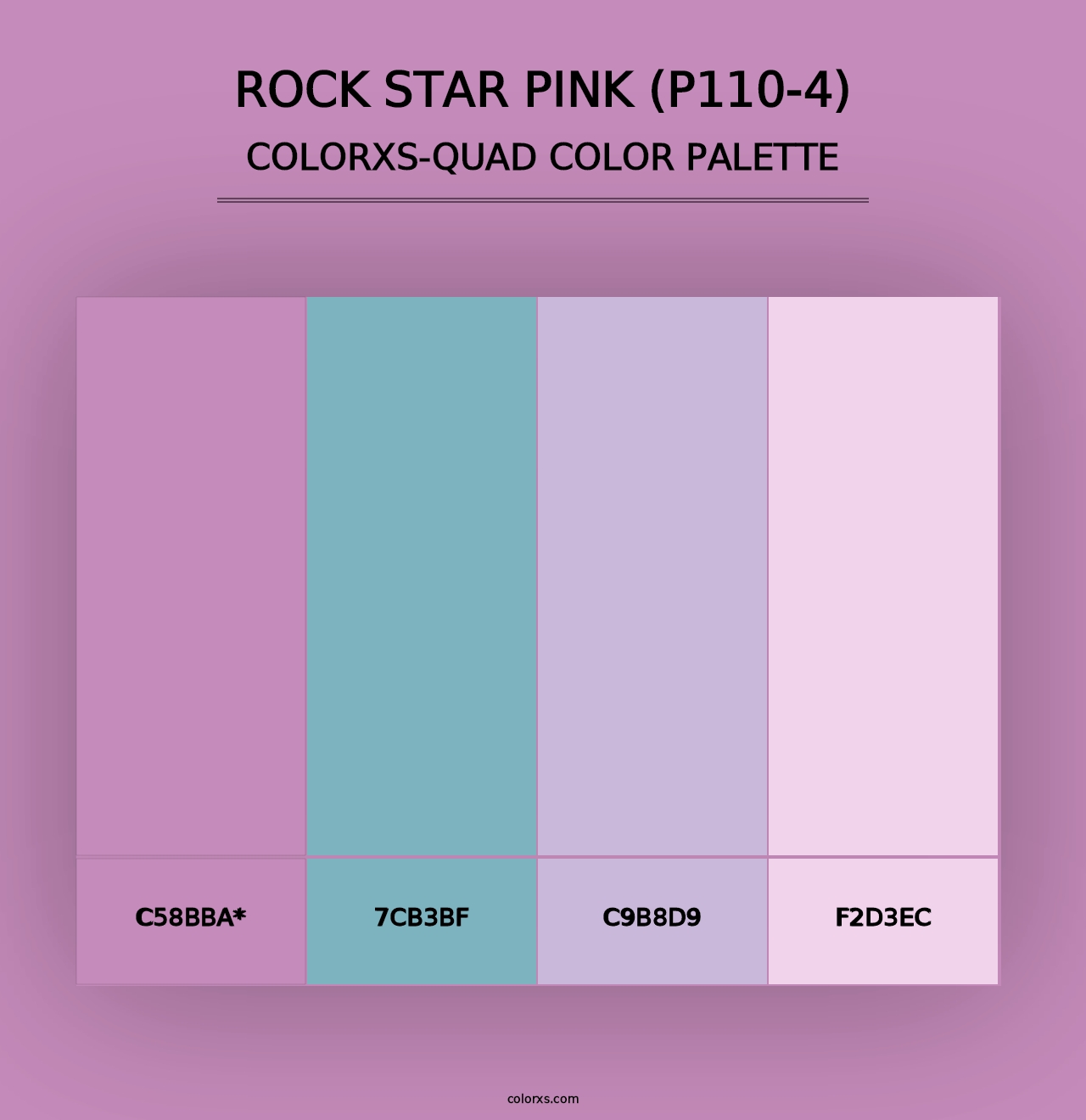 Rock Star Pink (P110-4) - Colorxs Quad Palette