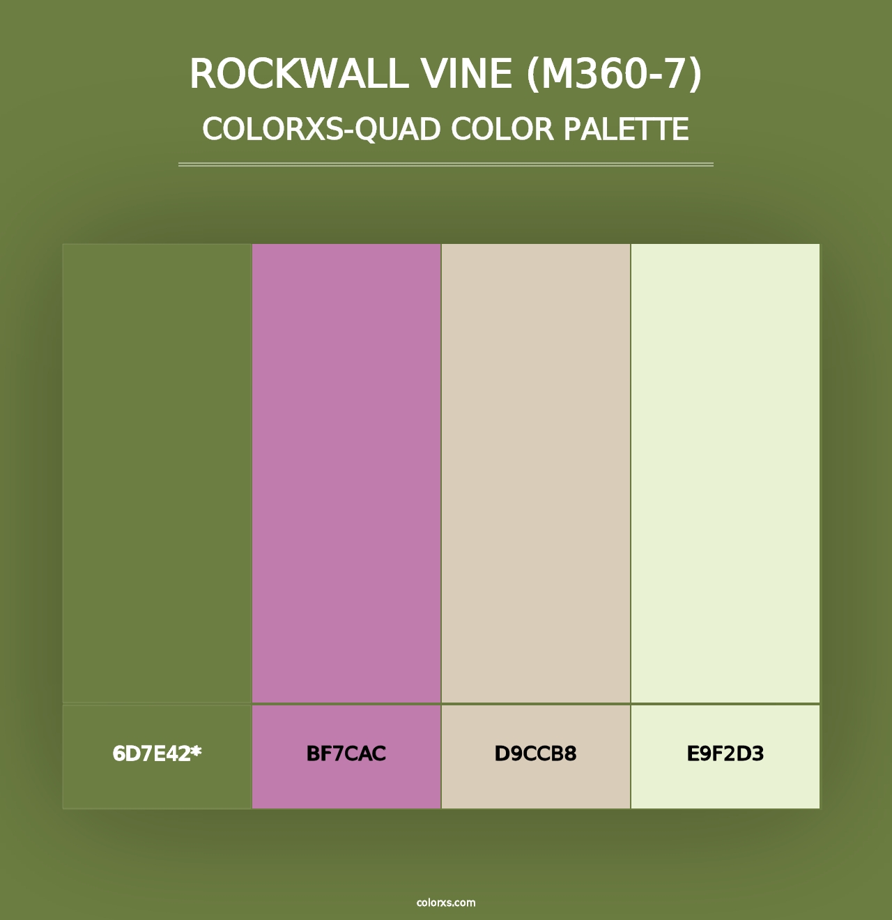 Rockwall Vine (M360-7) - Colorxs Quad Palette