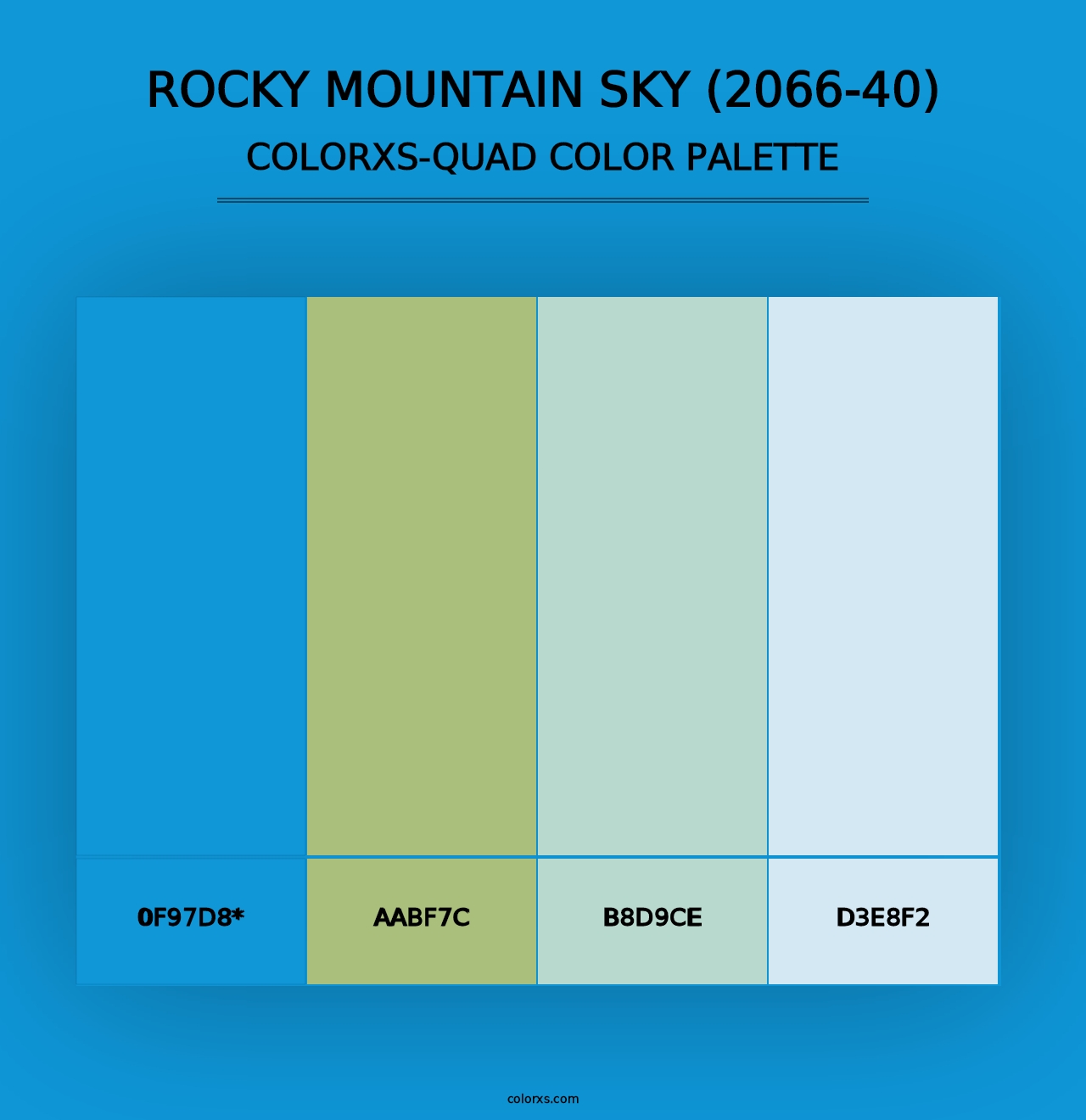 Rocky Mountain Sky (2066-40) - Colorxs Quad Palette