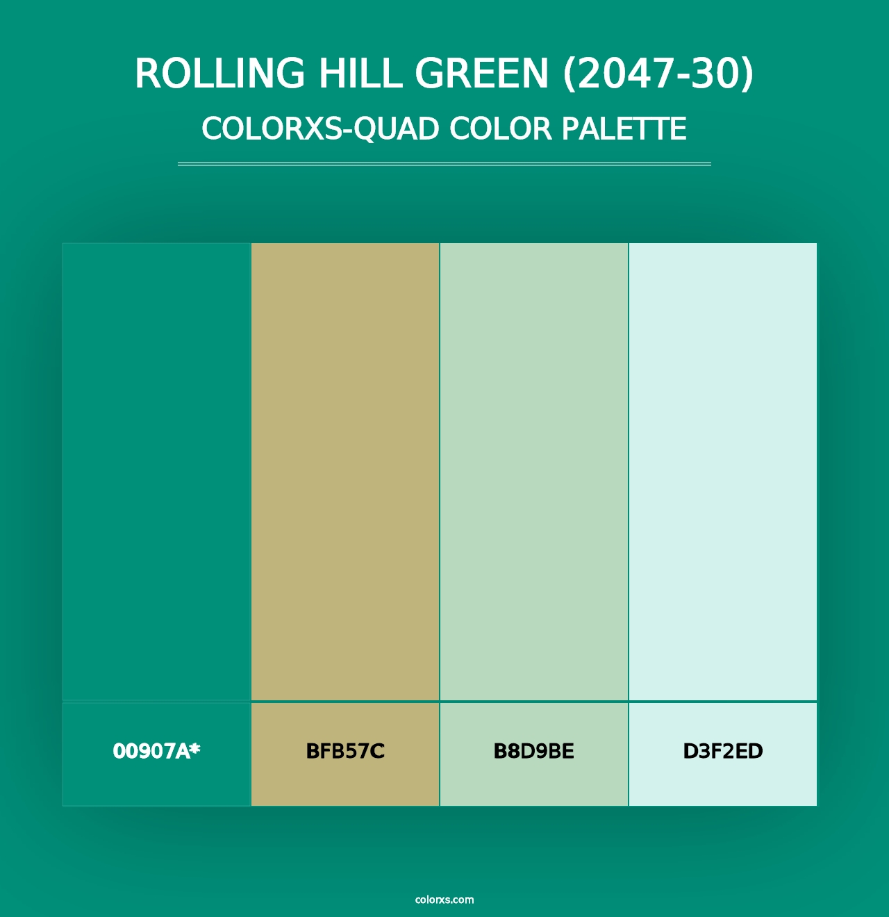 Rolling Hill Green (2047-30) - Colorxs Quad Palette