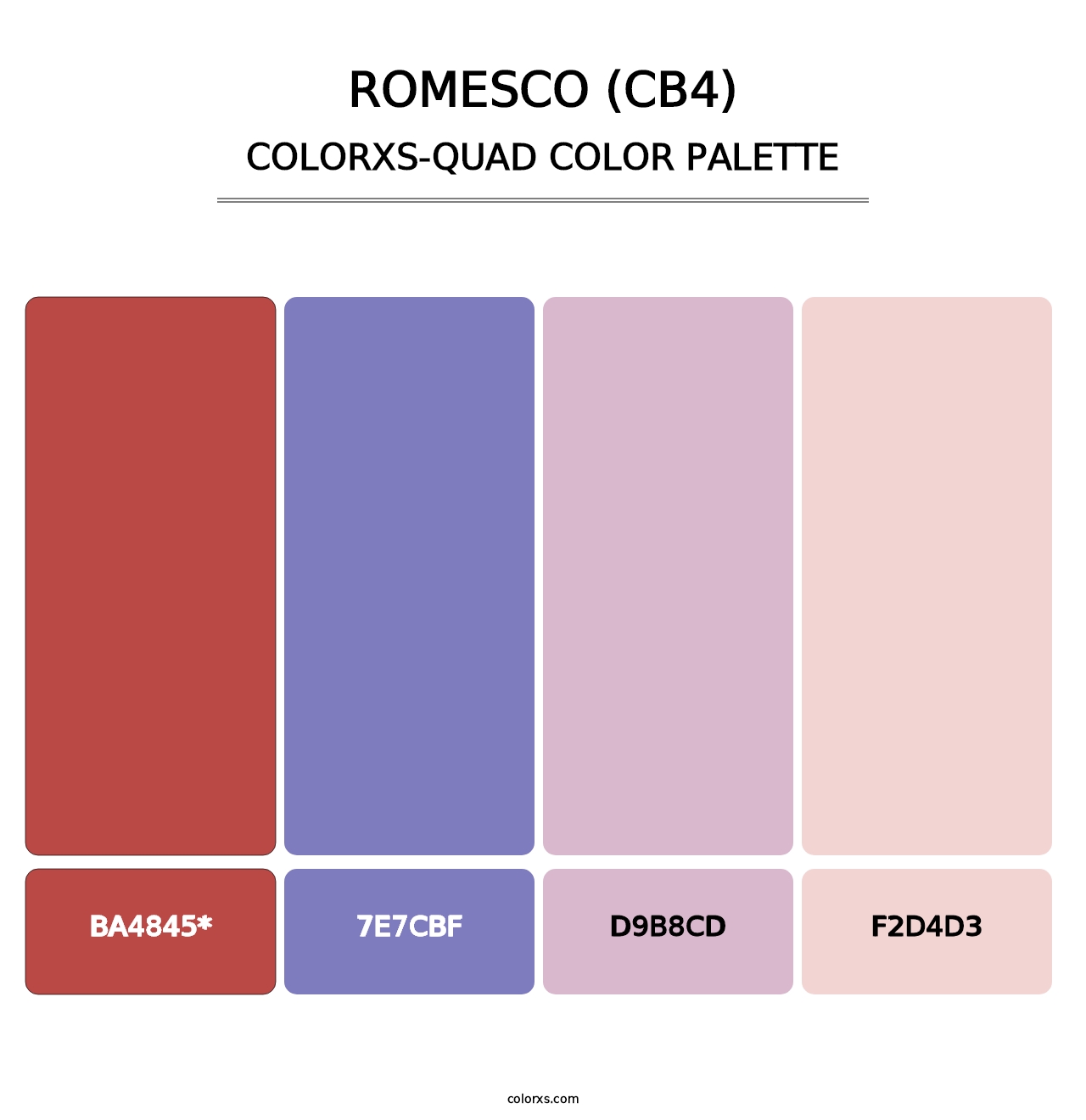 Romesco (CB4) - Colorxs Quad Palette