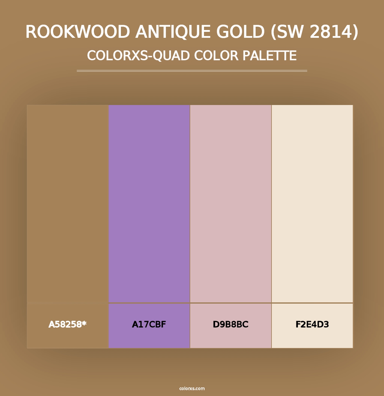 Rookwood Antique Gold (SW 2814) - Colorxs Quad Palette