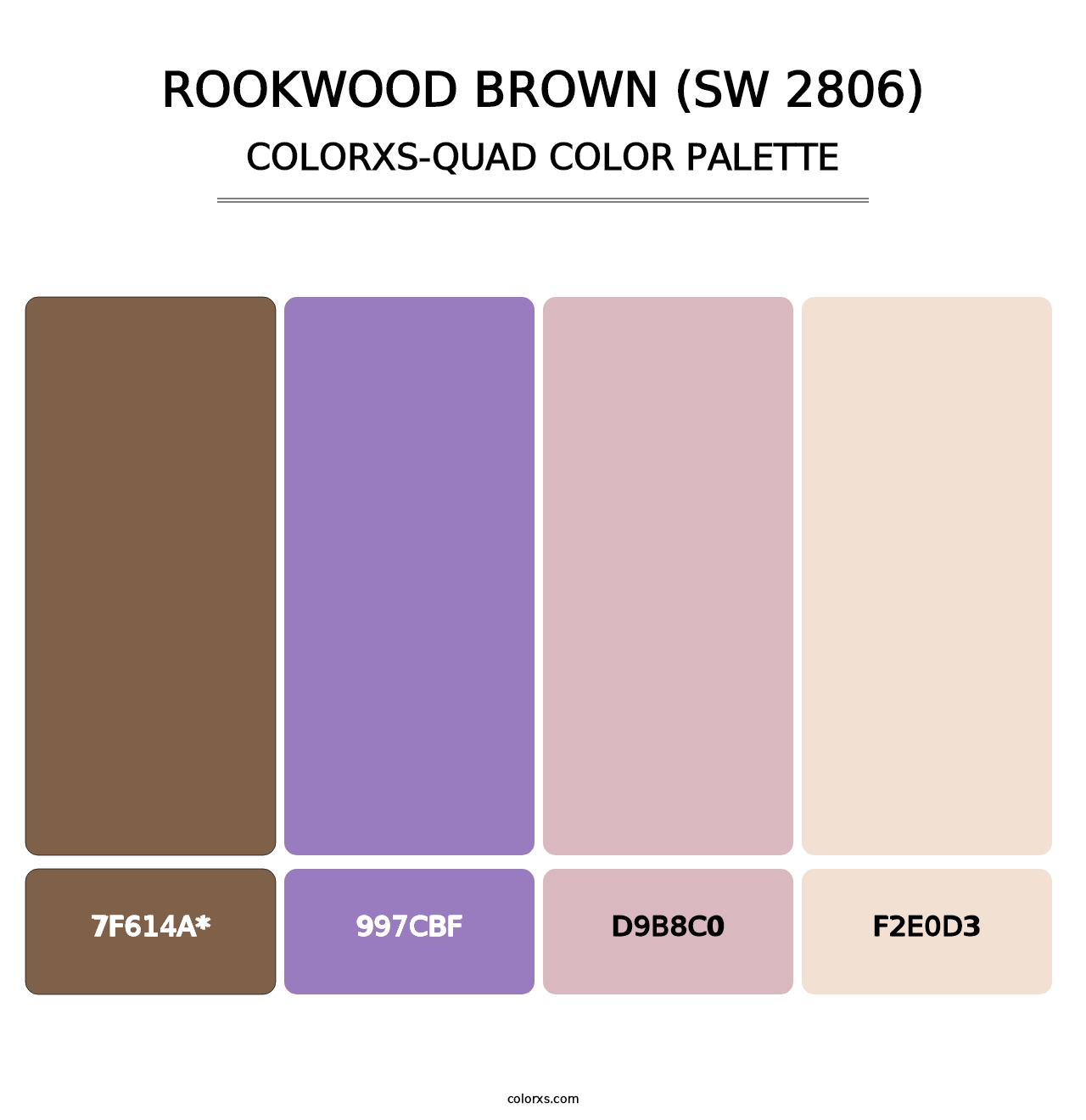 Rookwood Brown (SW 2806) - Colorxs Quad Palette