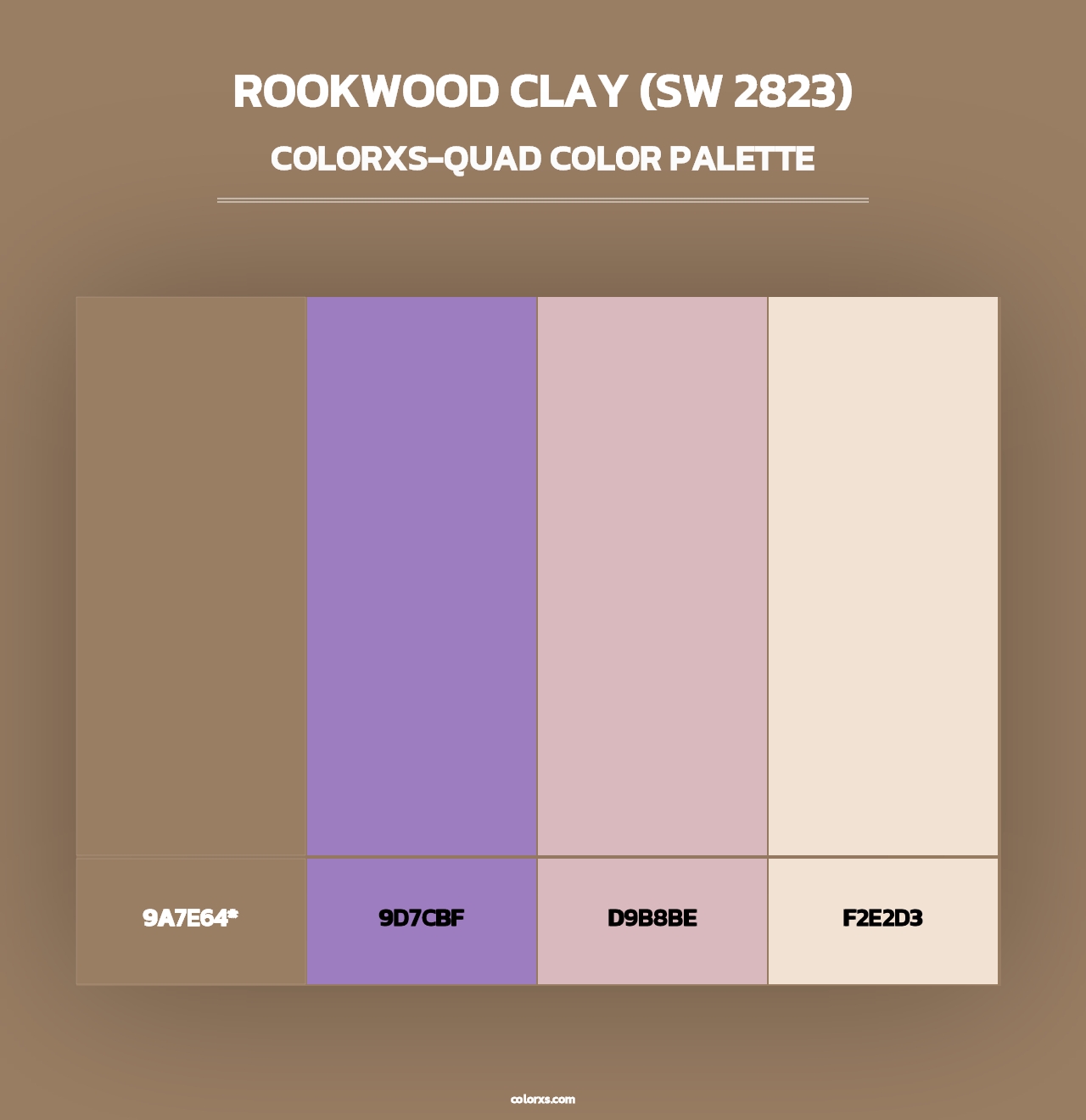 Rookwood Clay (SW 2823) - Colorxs Quad Palette