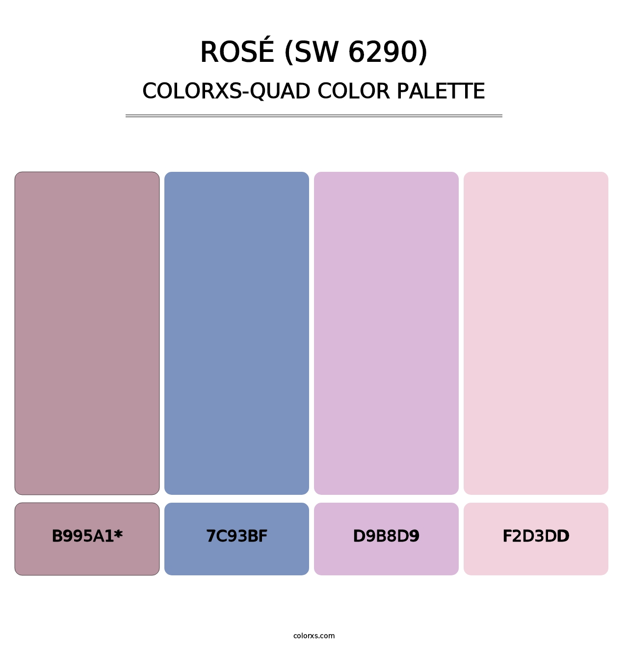 Rosé (SW 6290) - Colorxs Quad Palette