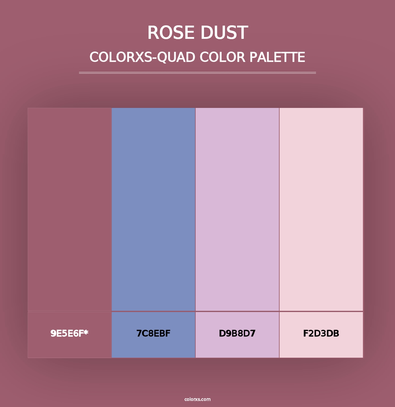 Rose Dust - Colorxs Quad Palette