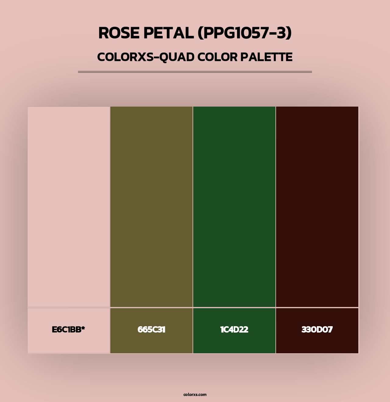 Rose Petal (PPG1057-3) - Colorxs Quad Palette