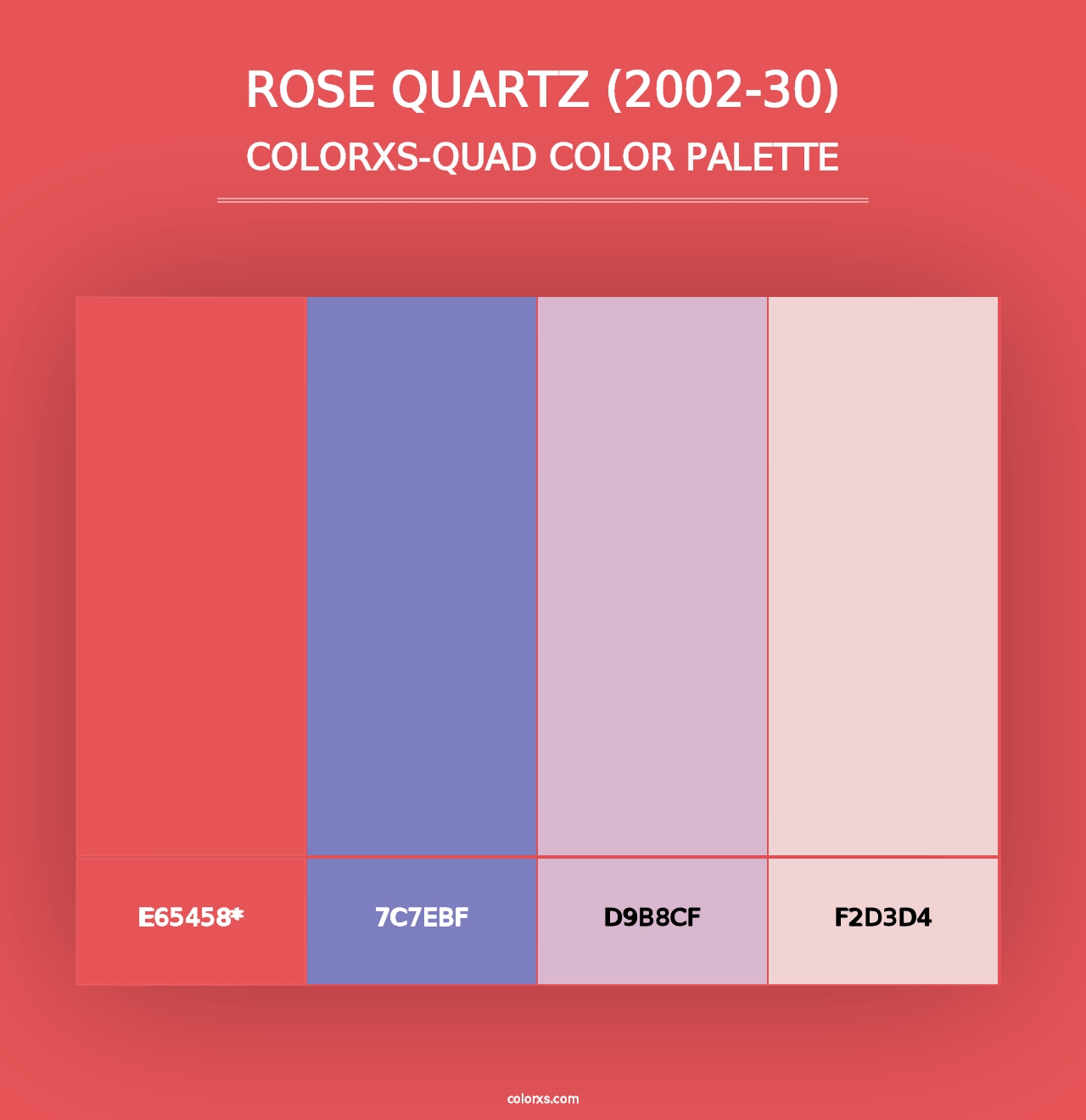 Rose Quartz (2002-30) - Colorxs Quad Palette