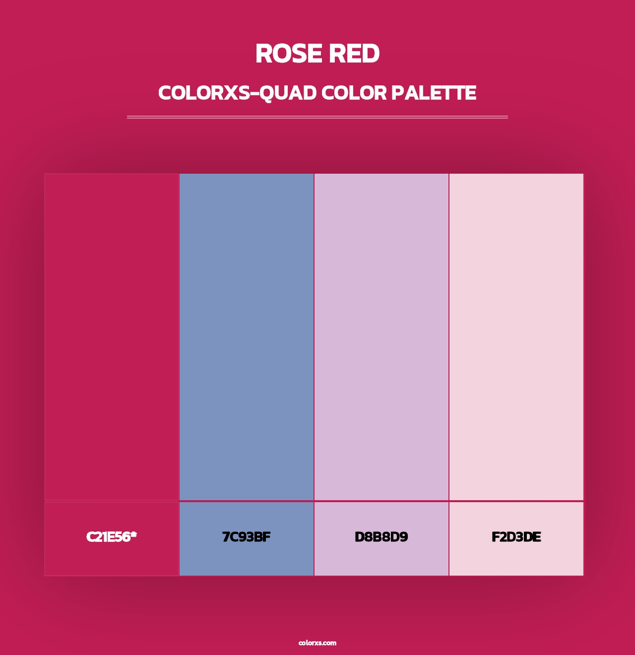 Rose Red - Colorxs Quad Palette