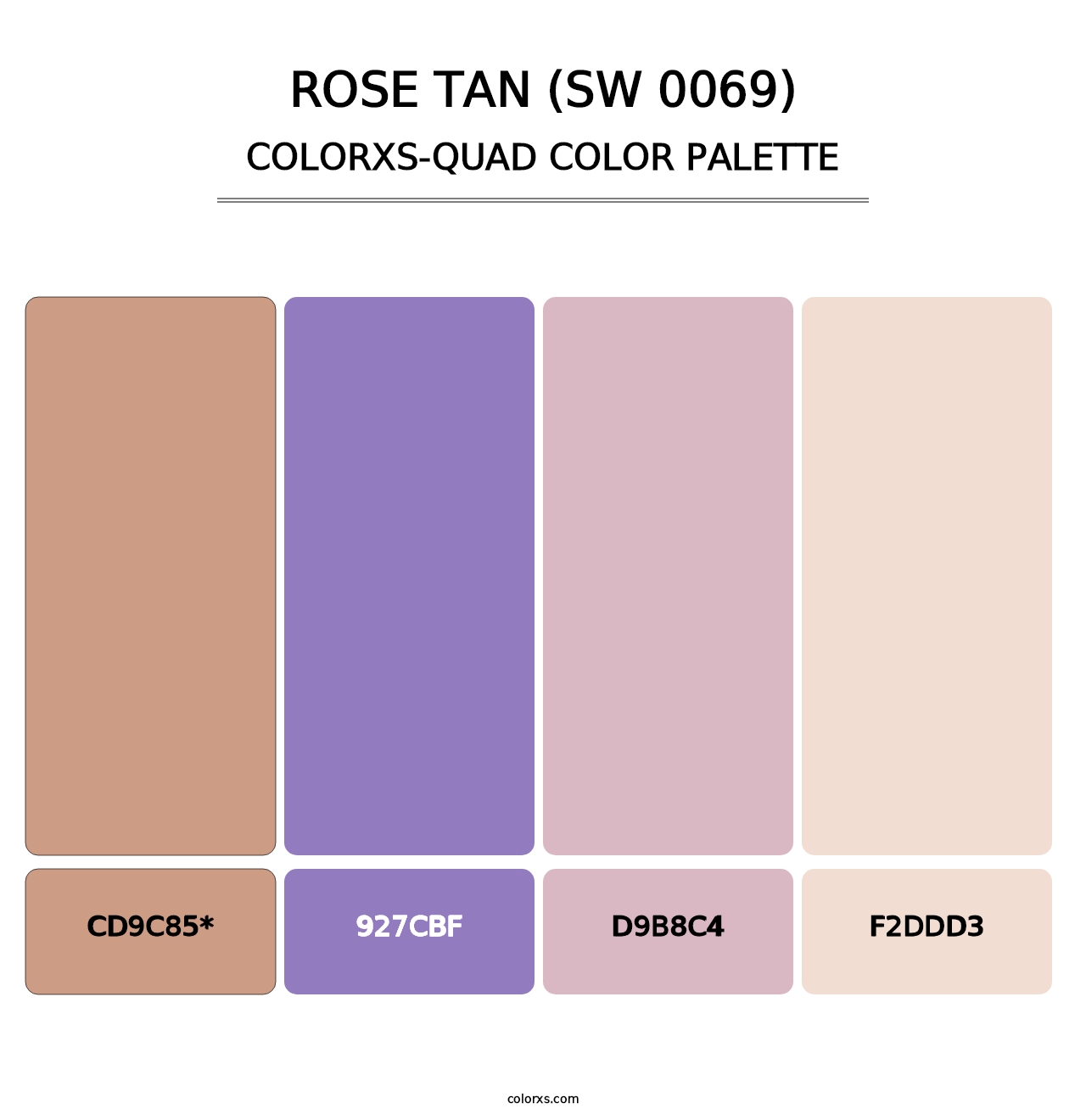 Rose Tan (SW 0069) - Colorxs Quad Palette