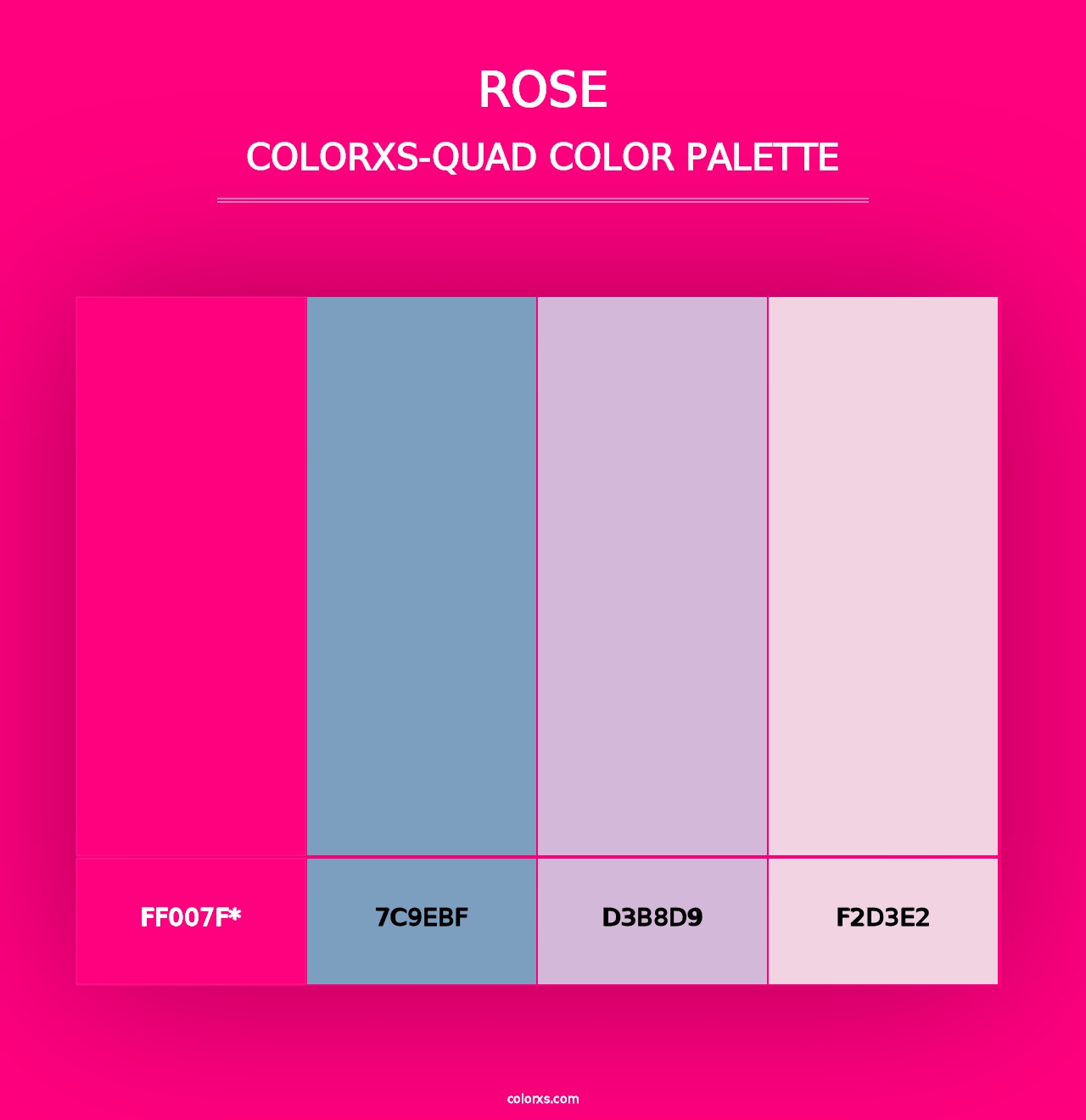 Rose - Colorxs Quad Palette