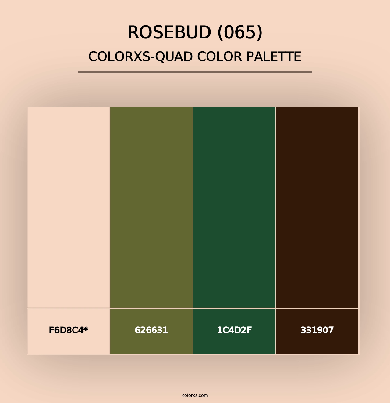 Rosebud (065) - Colorxs Quad Palette