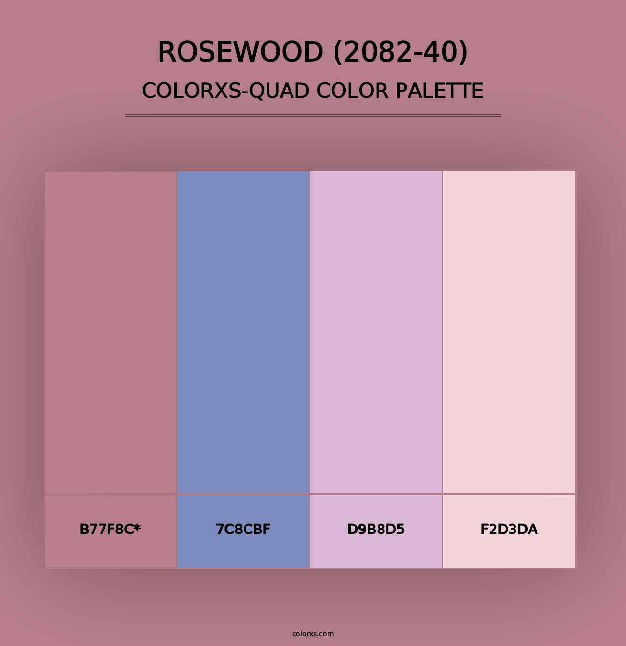 Rosewood (2082-40) - Colorxs Quad Palette