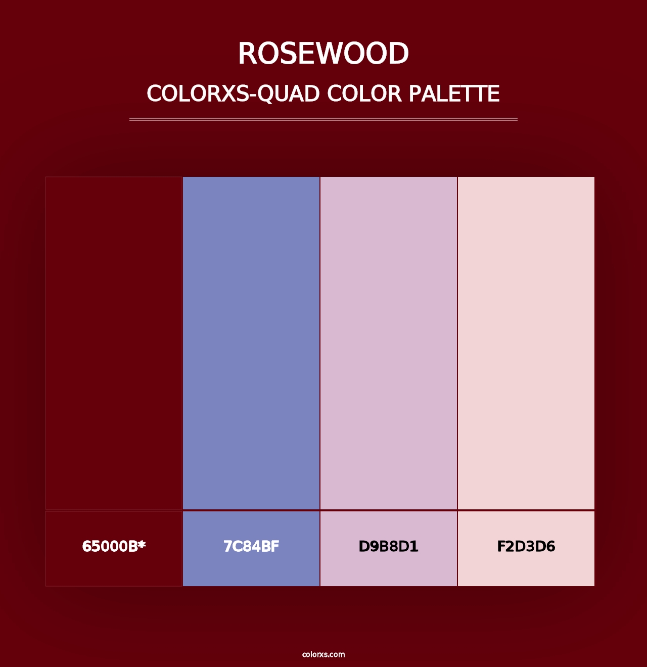 Rosewood - Colorxs Quad Palette