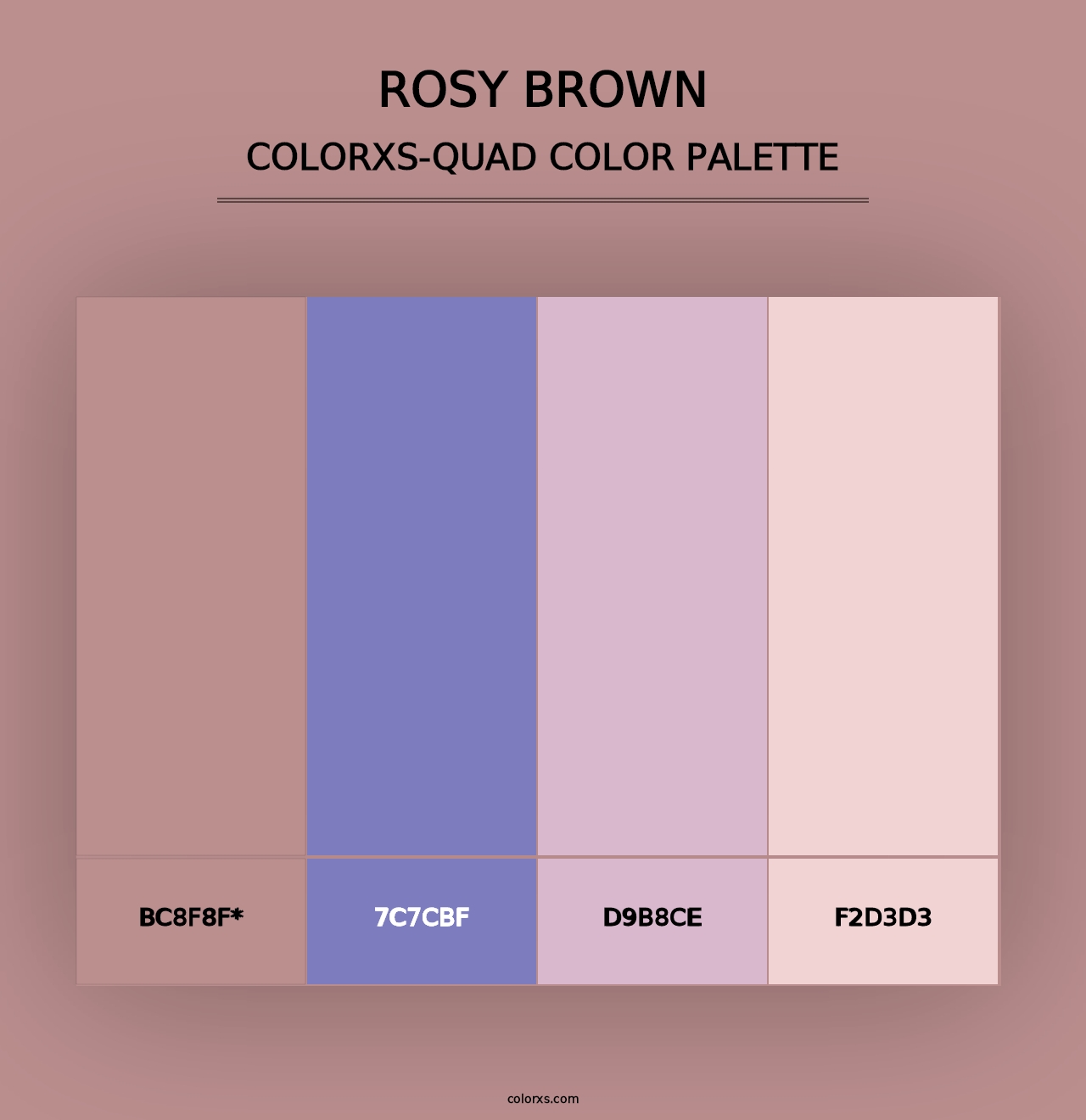 Rosy Brown - Colorxs Quad Palette