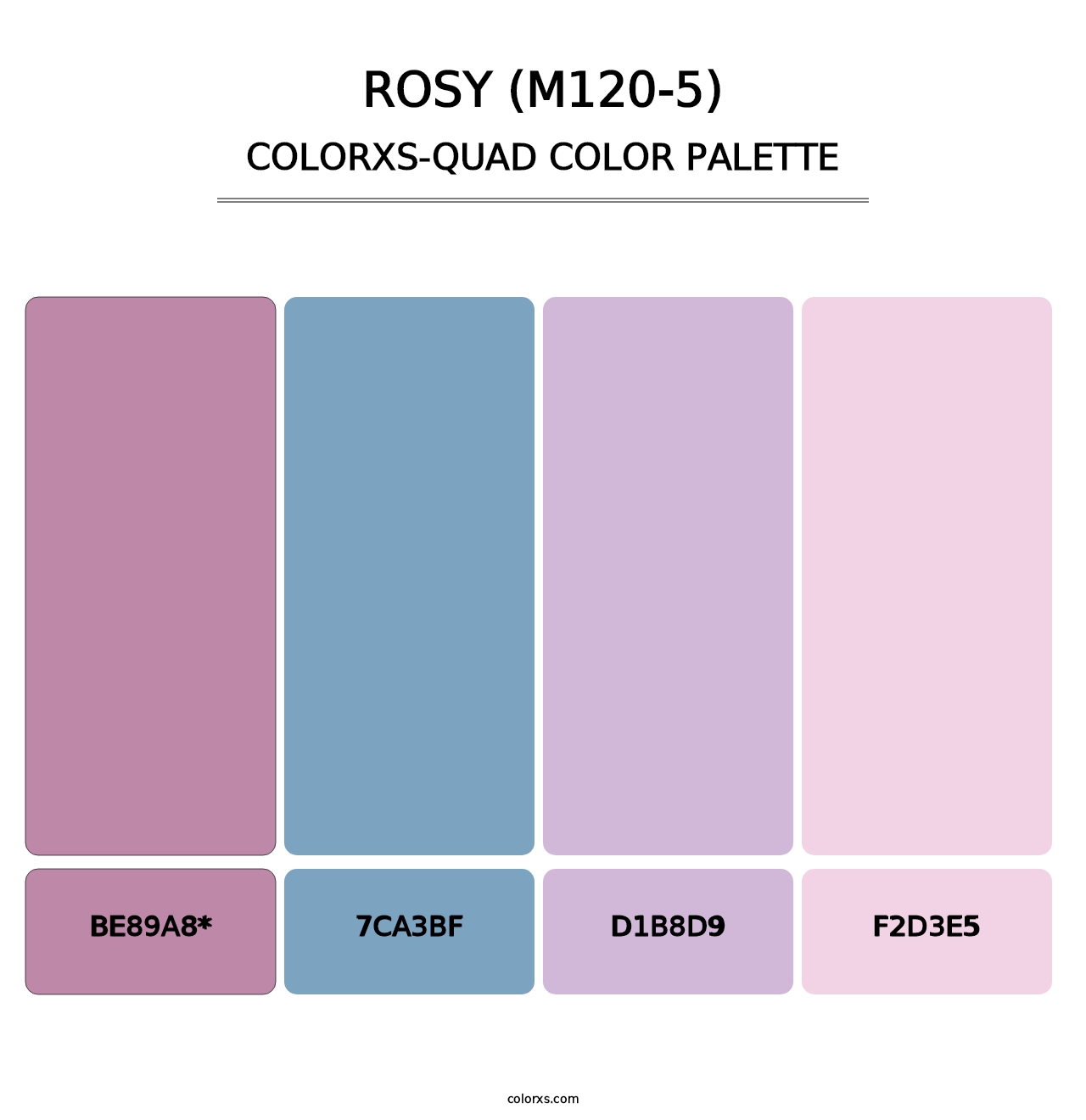 Rosy (M120-5) - Colorxs Quad Palette