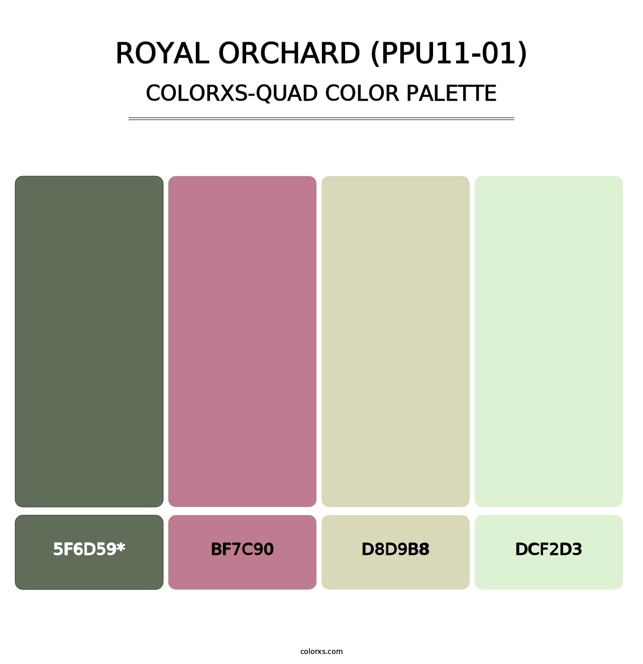 Royal Orchard (PPU11-01) - Colorxs Quad Palette