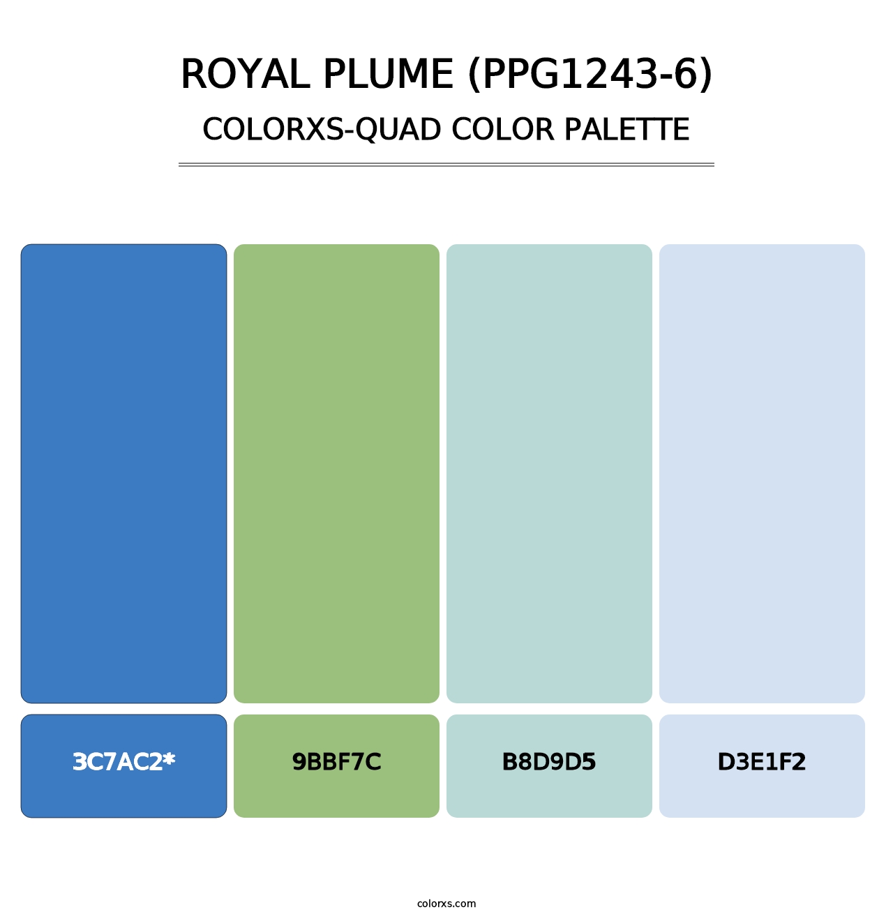 Royal Plume (PPG1243-6) - Colorxs Quad Palette