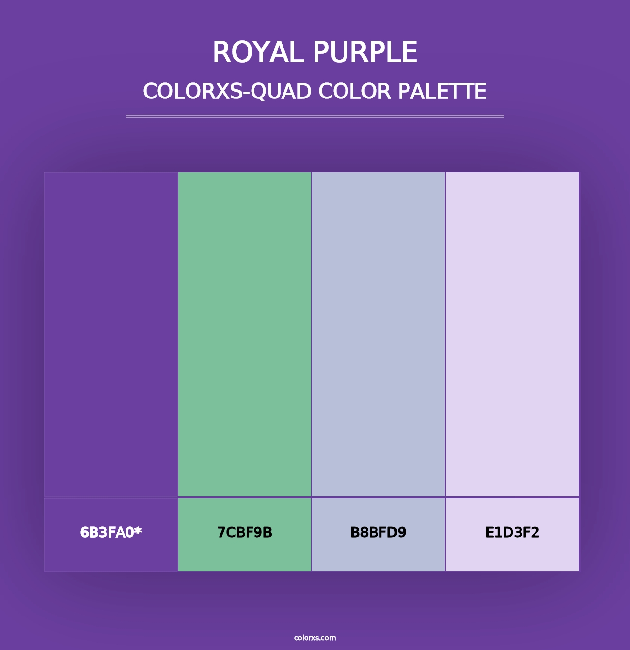 Royal purple - Colorxs Quad Palette