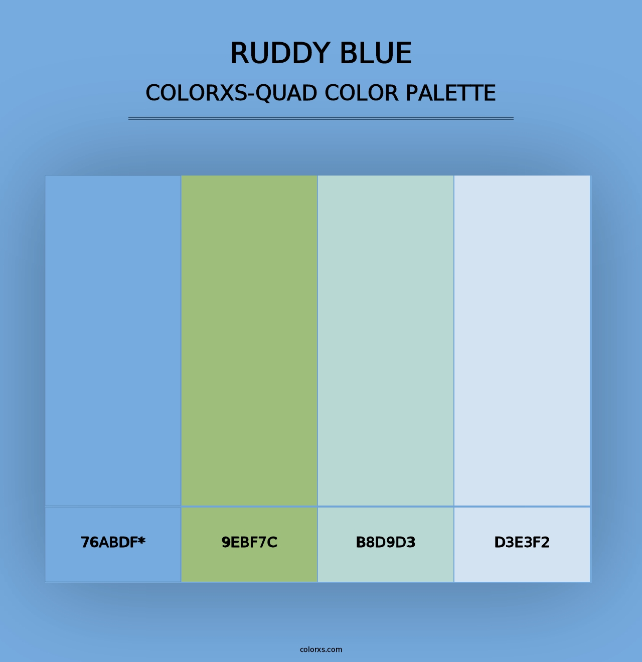 Ruddy Blue - Colorxs Quad Palette