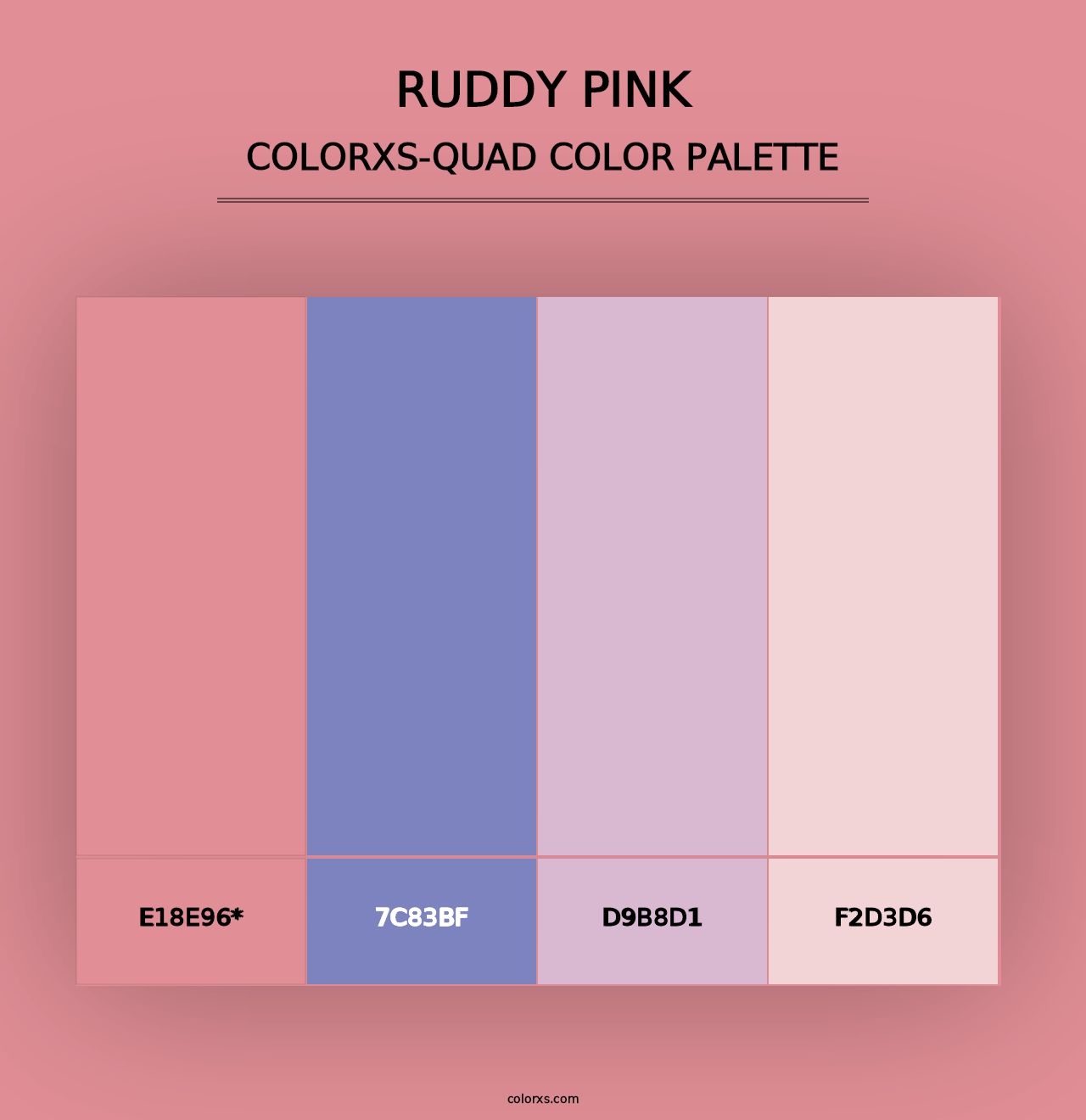 Ruddy Pink - Colorxs Quad Palette