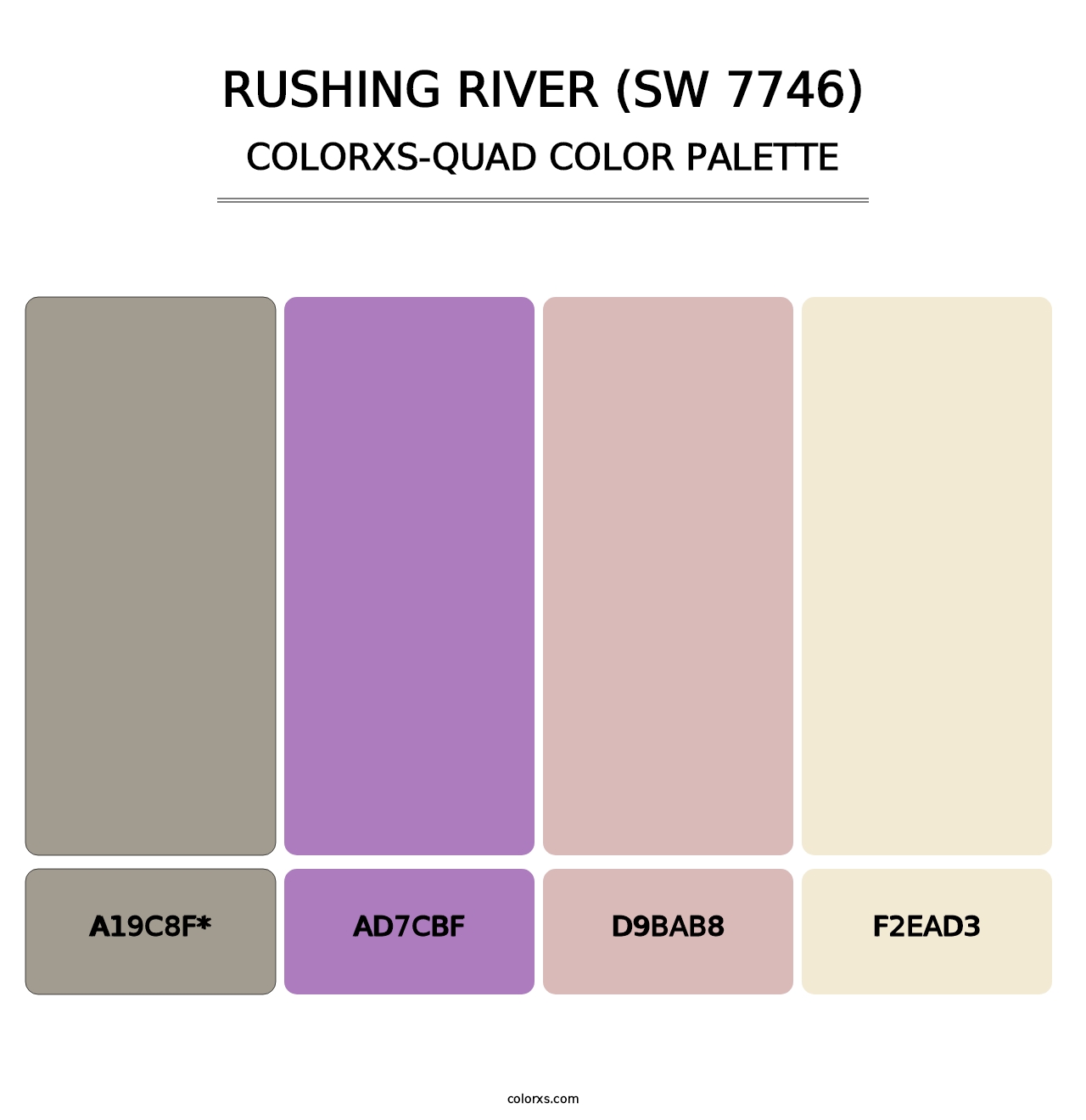 Rushing River (SW 7746) - Colorxs Quad Palette