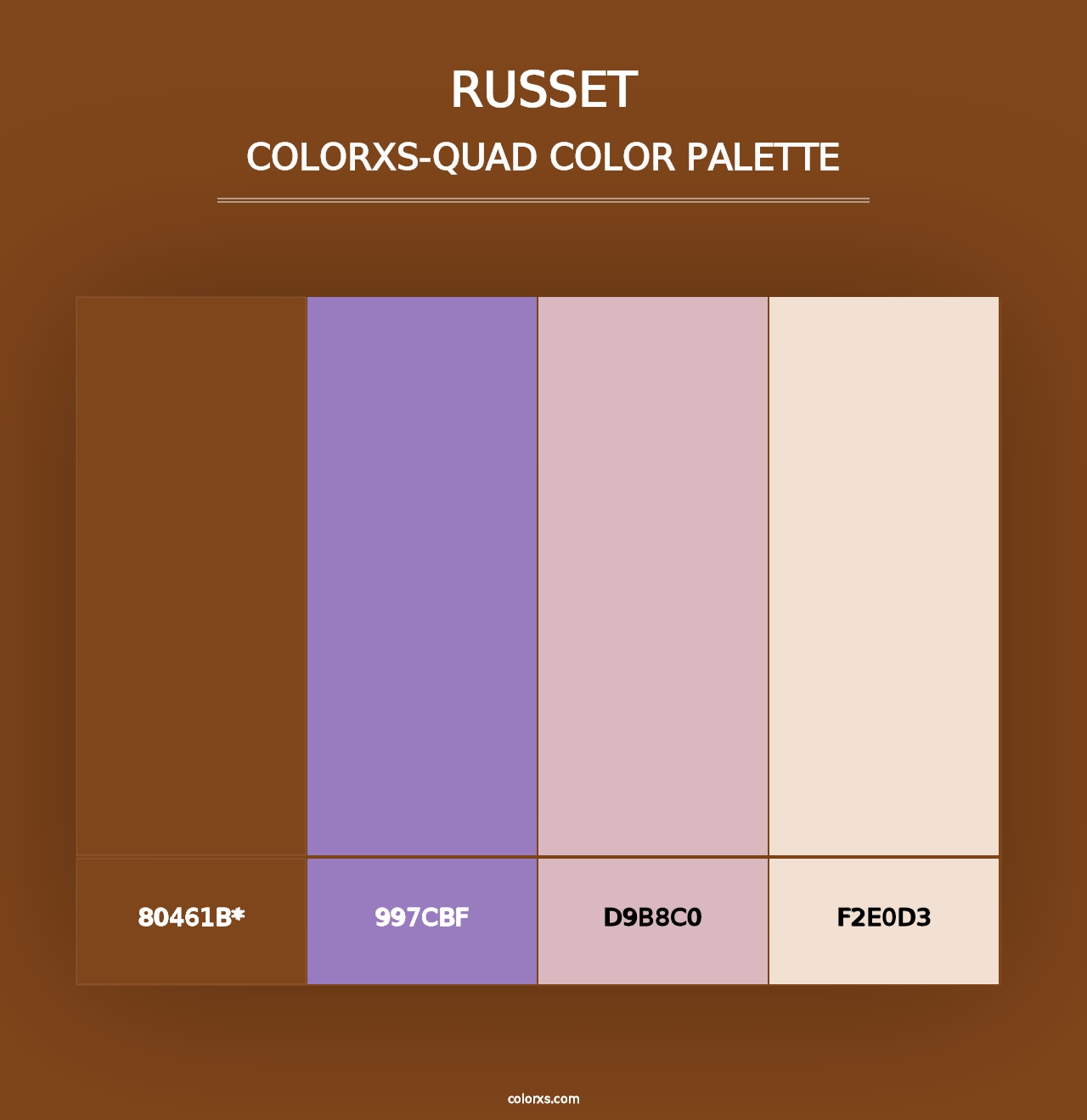 Russet - Colorxs Quad Palette