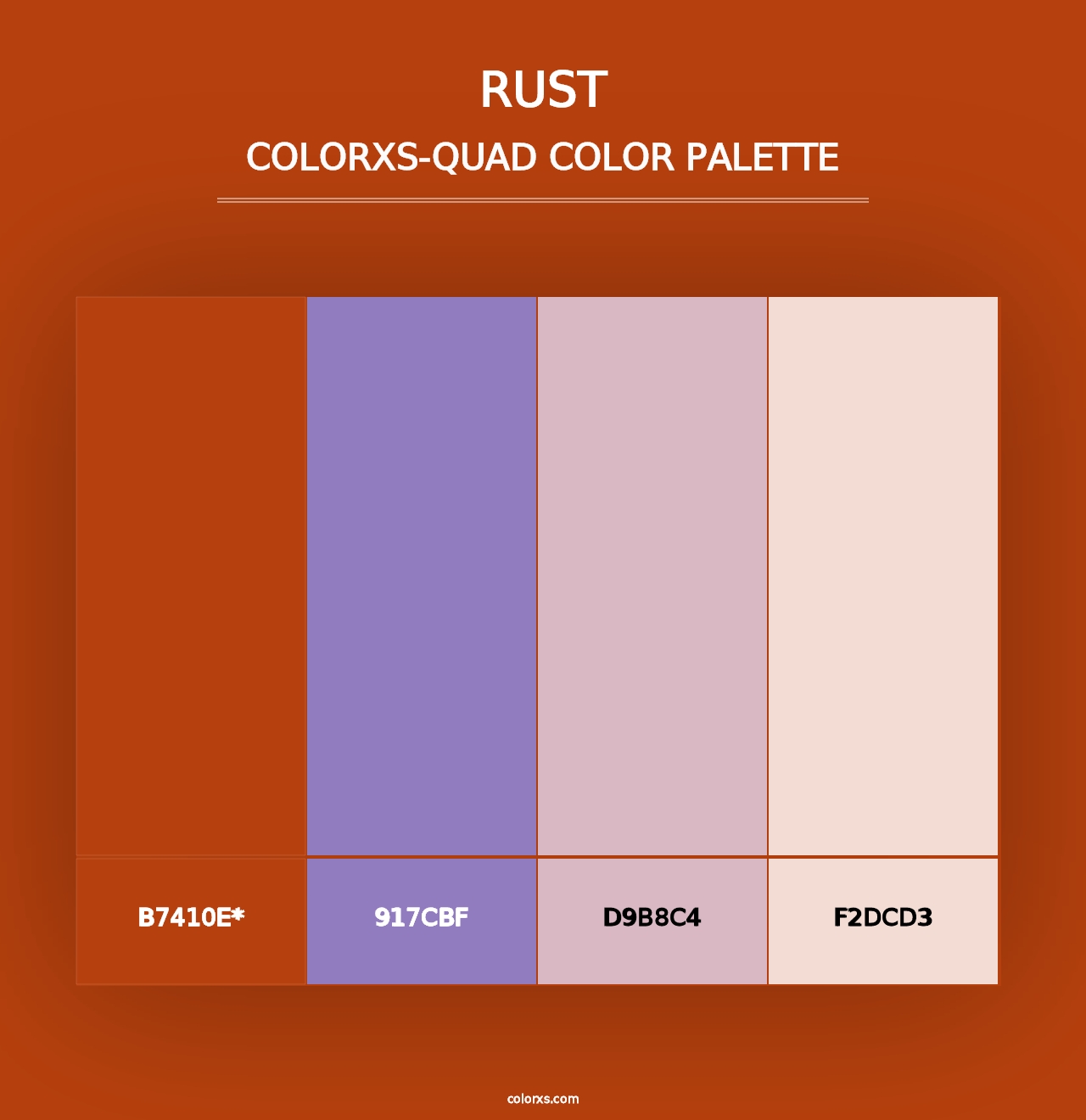 Rust - Colorxs Quad Palette