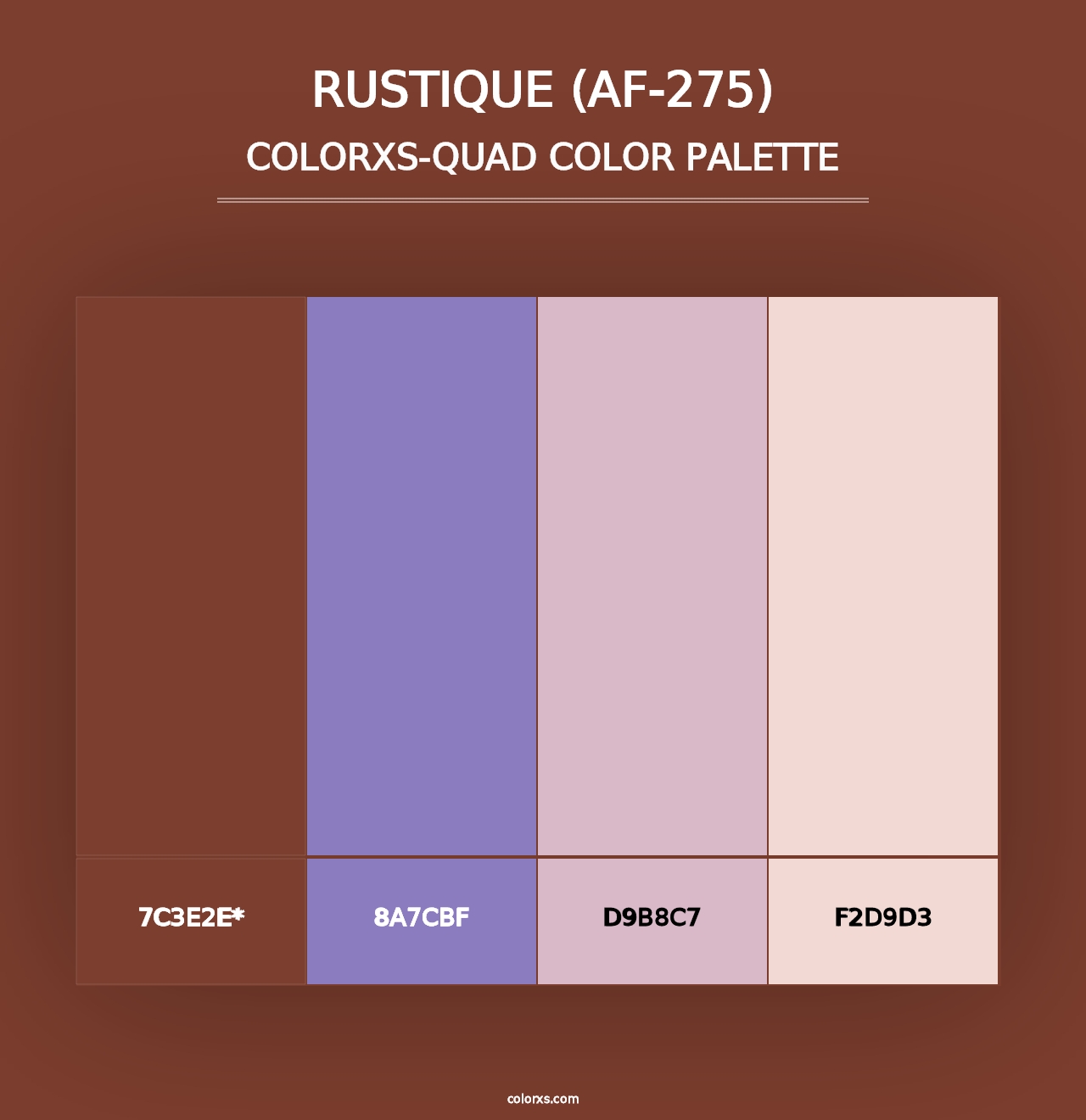 Rustique (AF-275) - Colorxs Quad Palette