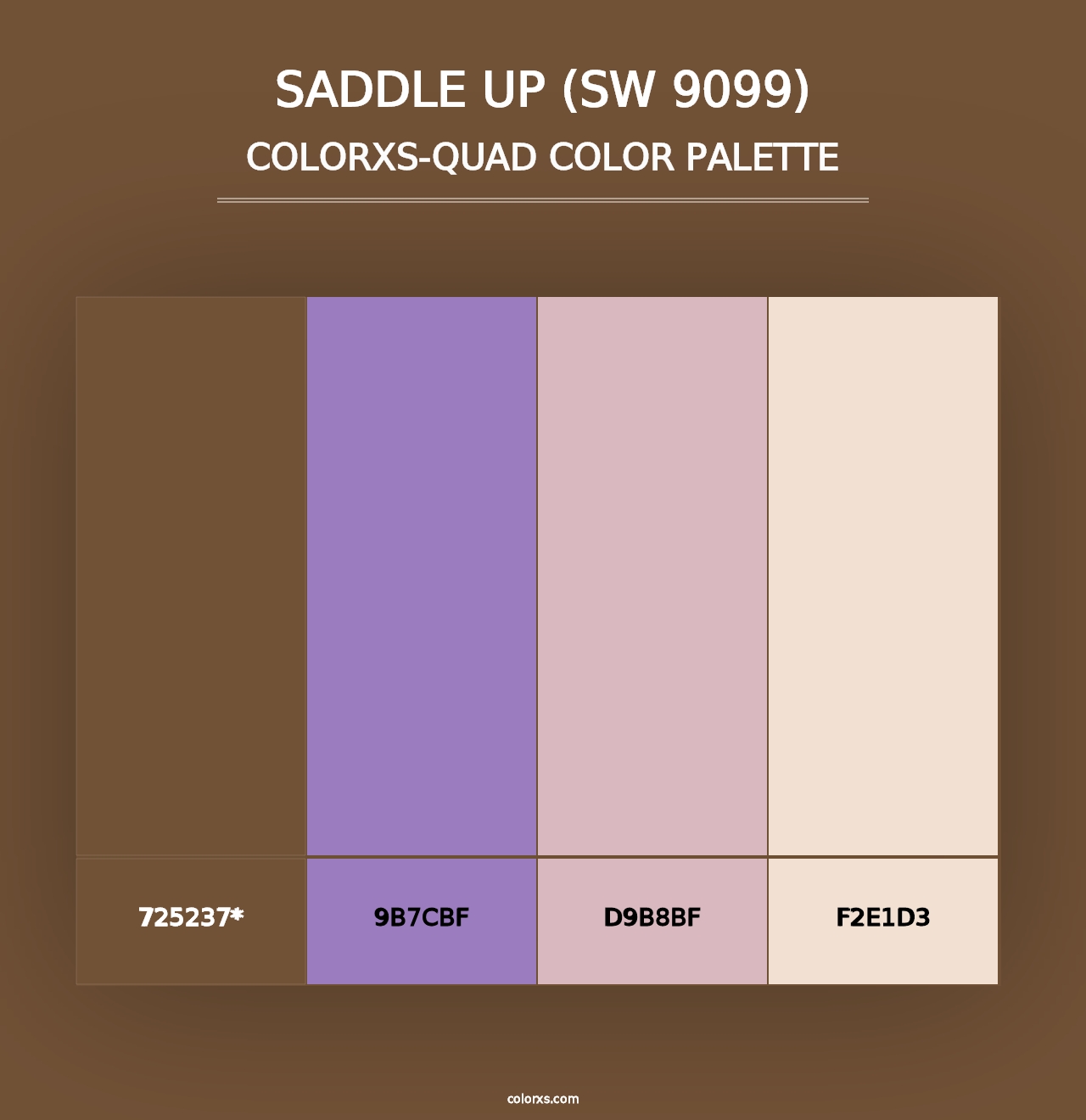 Saddle Up (SW 9099) - Colorxs Quad Palette