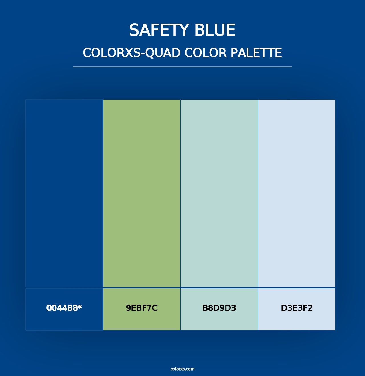 Safety Blue - Colorxs Quad Palette