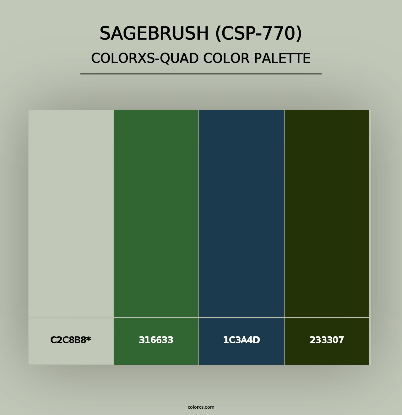 Sagebrush (CSP-770) - Colorxs Quad Palette