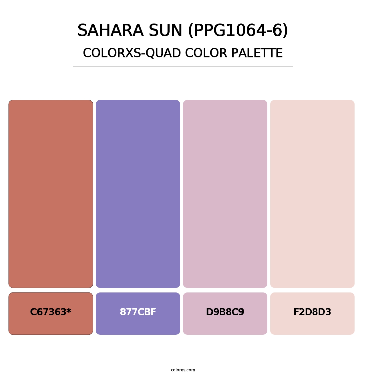 Sahara Sun (PPG1064-6) - Colorxs Quad Palette