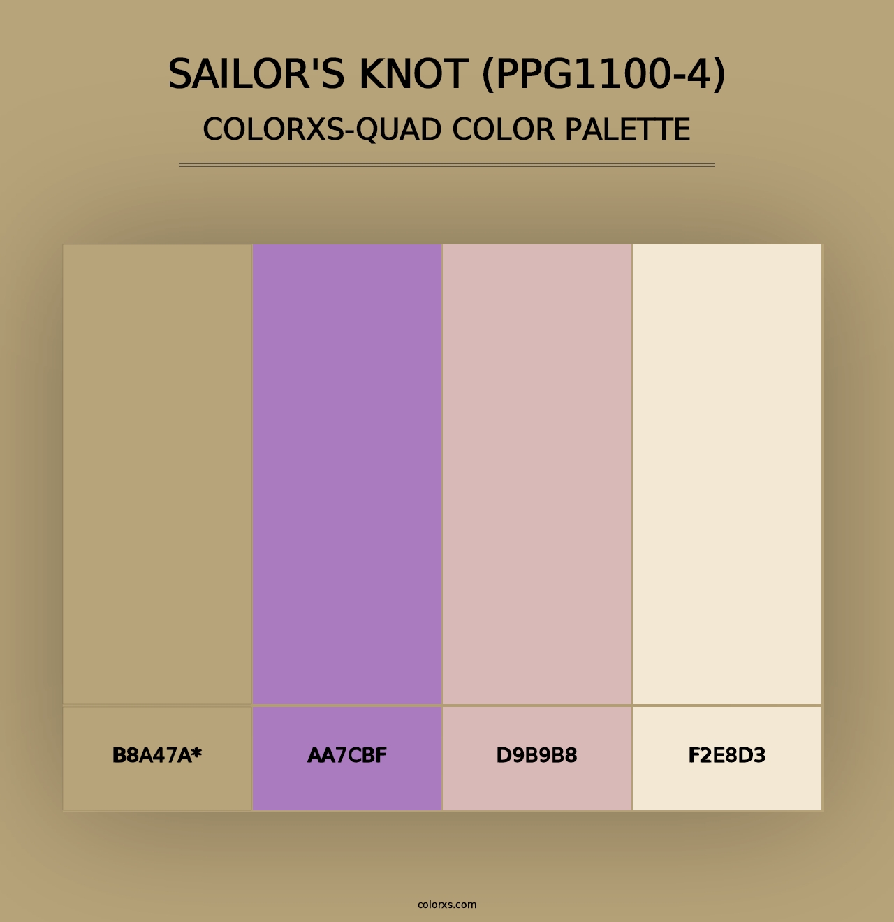 Sailor's Knot (PPG1100-4) - Colorxs Quad Palette