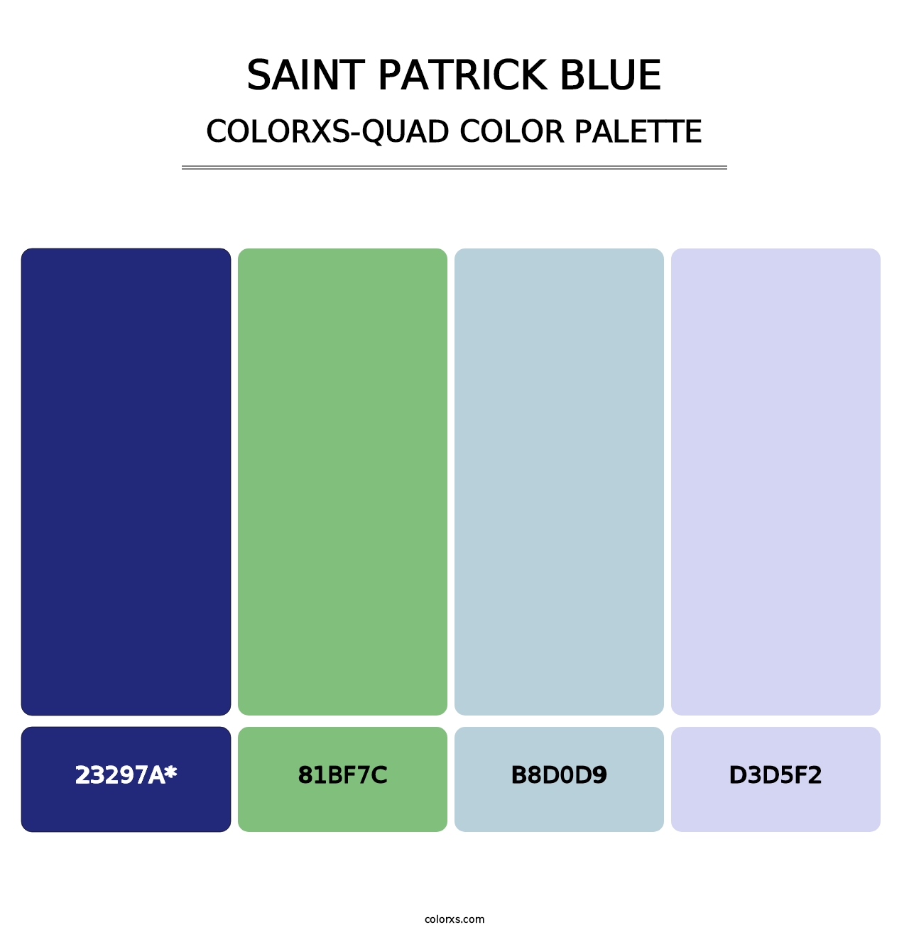 Saint Patrick Blue - Colorxs Quad Palette