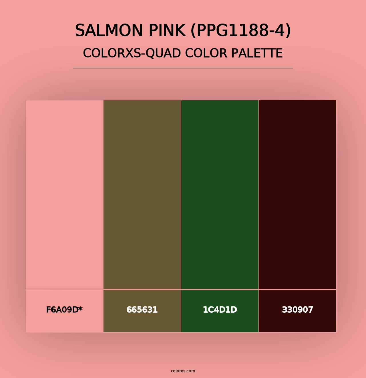 Salmon Pink (PPG1188-4) - Colorxs Quad Palette