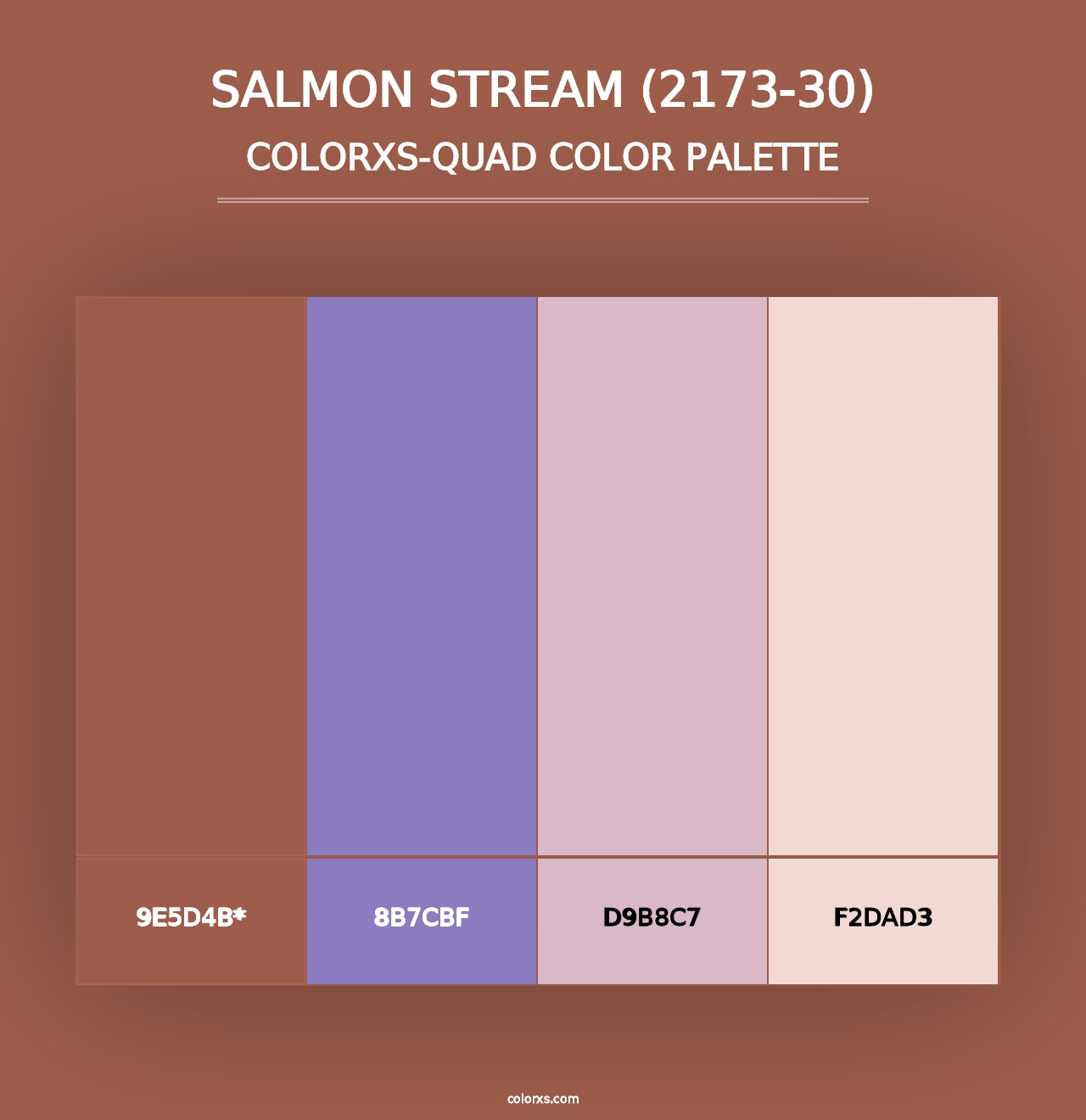 Salmon Stream (2173-30) - Colorxs Quad Palette