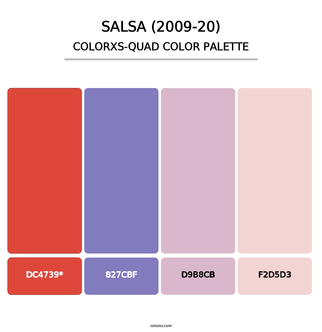 Salsa (2009-20) - Colorxs Quad Palette