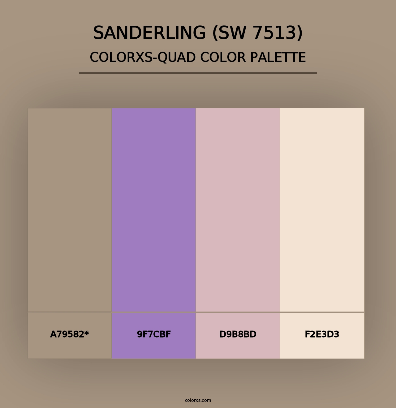 Sanderling (SW 7513) - Colorxs Quad Palette