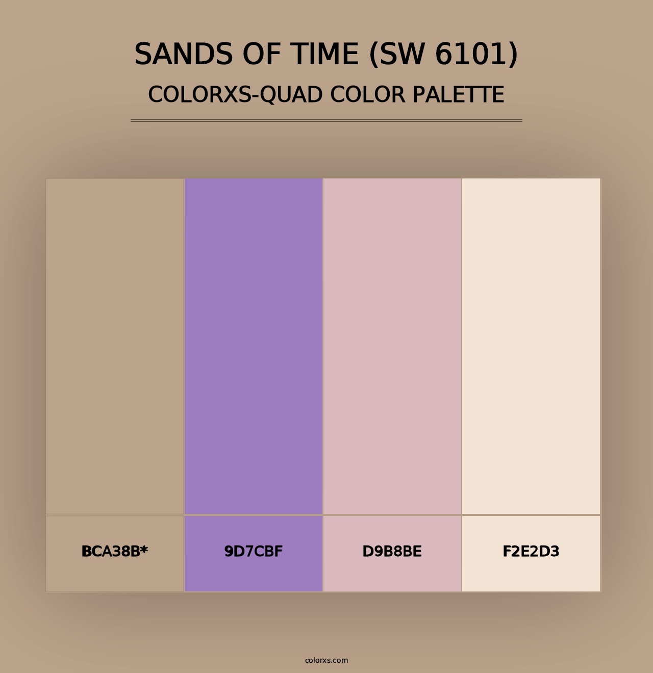 Sands of Time (SW 6101) - Colorxs Quad Palette