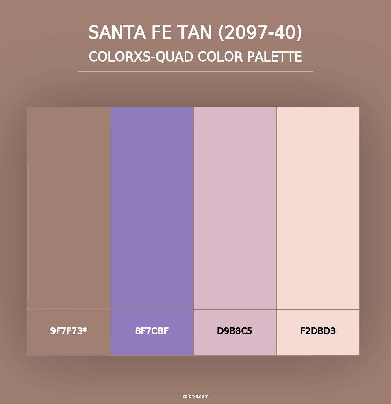 Santa Fe Tan (2097-40) - Colorxs Quad Palette