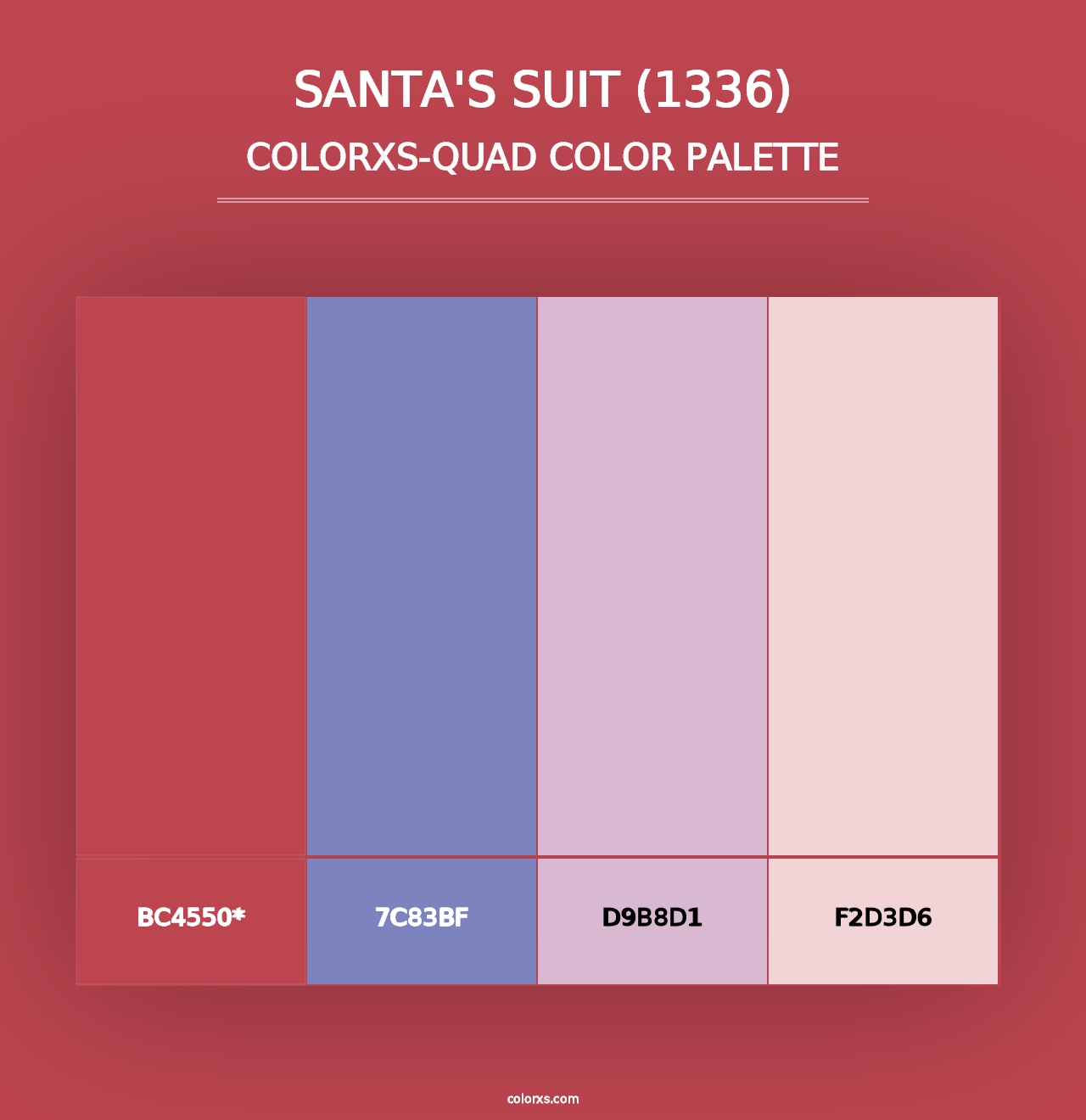 Santa's Suit (1336) - Colorxs Quad Palette