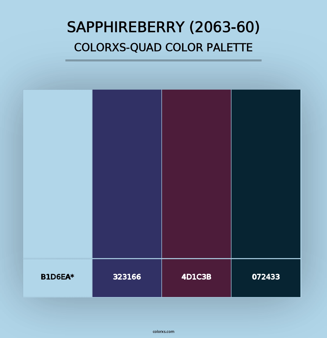 Sapphireberry (2063-60) - Colorxs Quad Palette