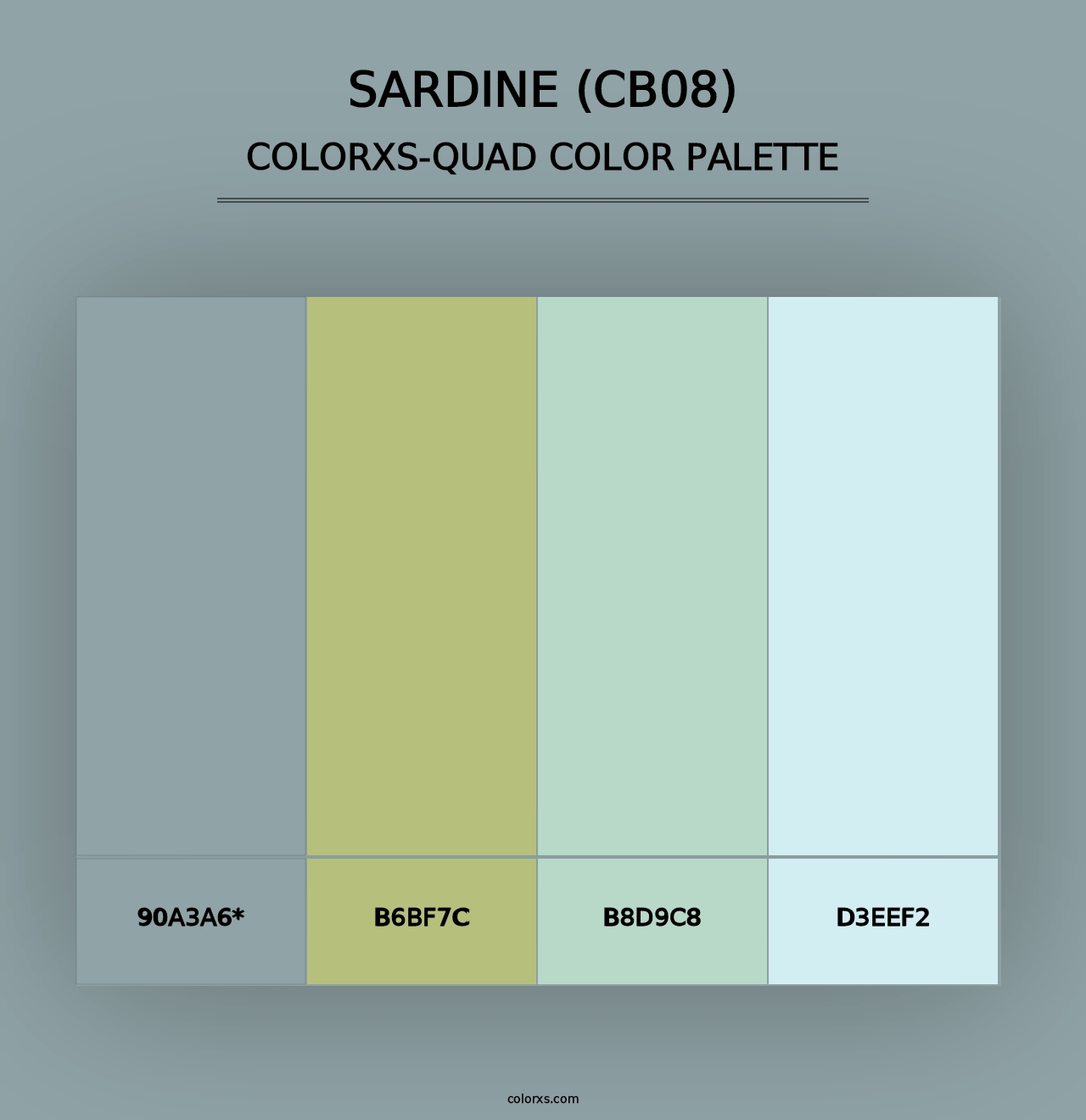 Sardine (CB08) - Colorxs Quad Palette