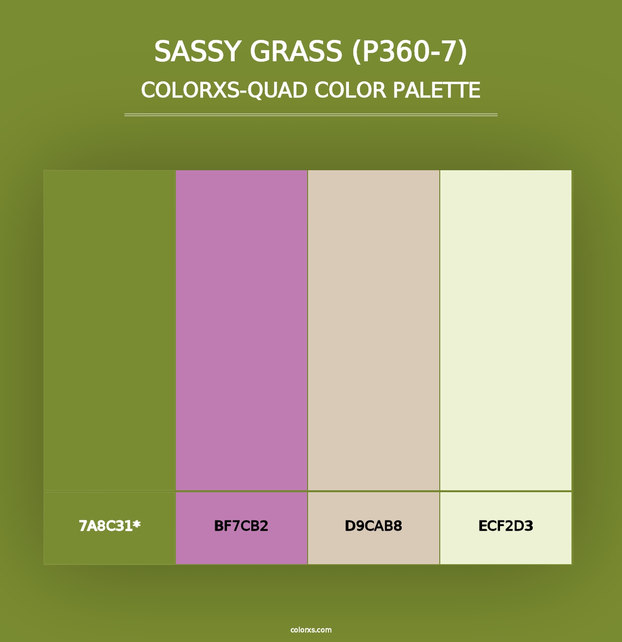 Sassy Grass (P360-7) - Colorxs Quad Palette