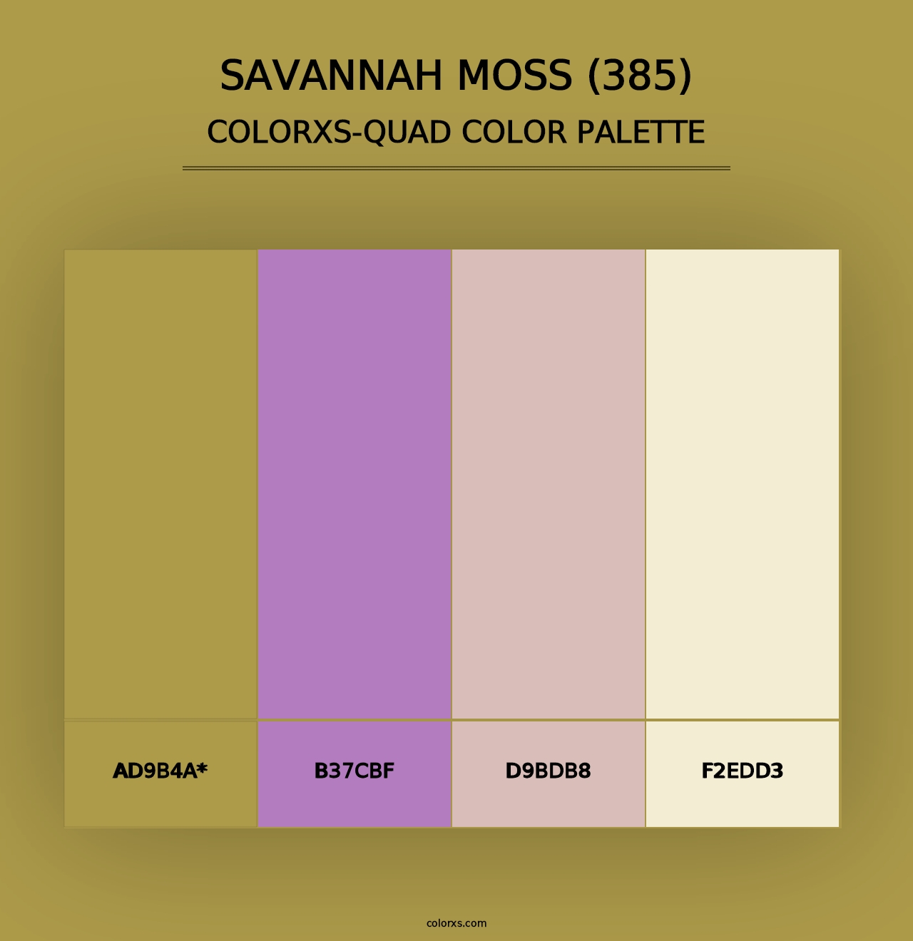 Savannah Moss (385) - Colorxs Quad Palette